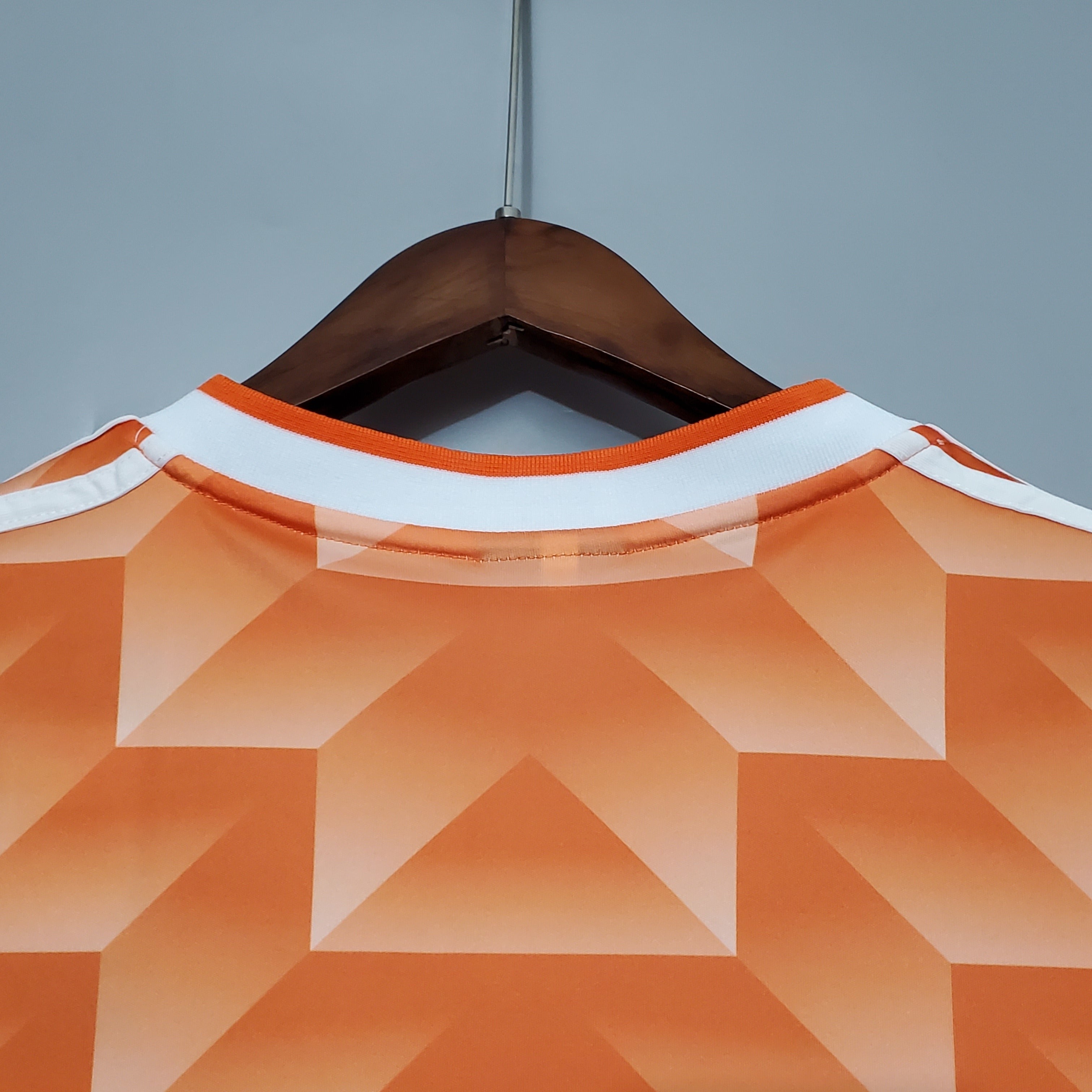 1980s Netherlands Retro Football Shirt | Orange White Home