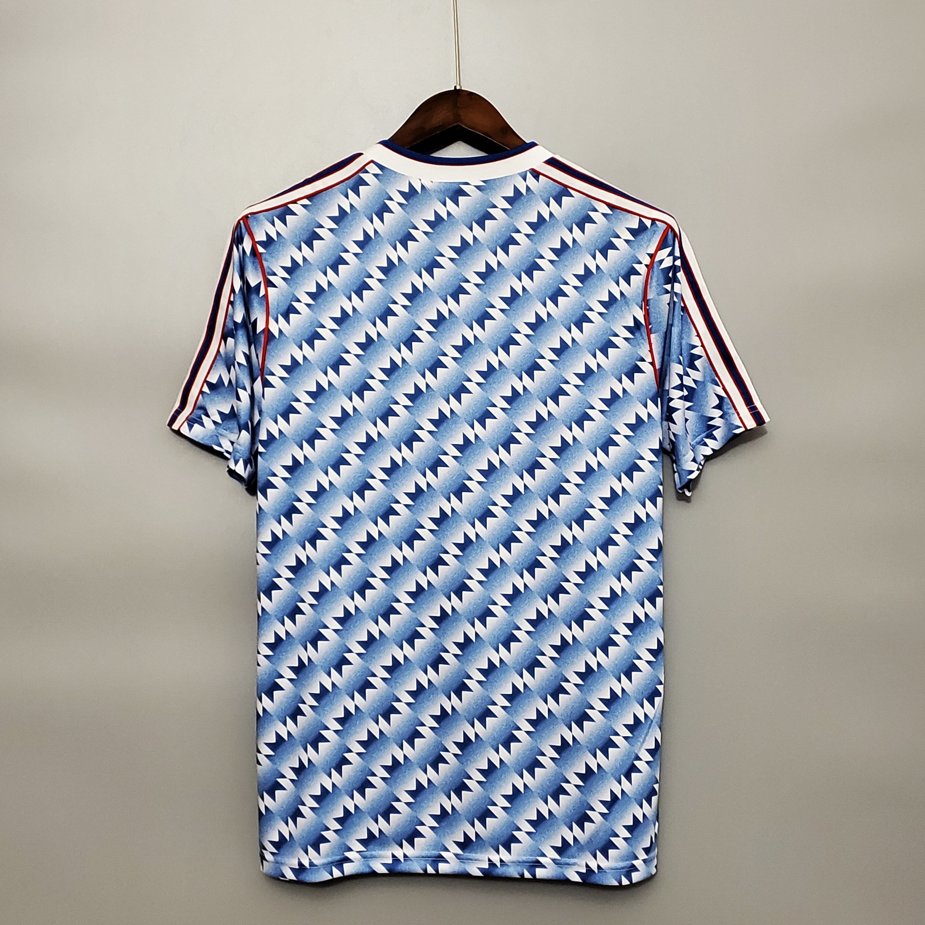 1990s Manchester United Retro Football Shirt | Blue White Home