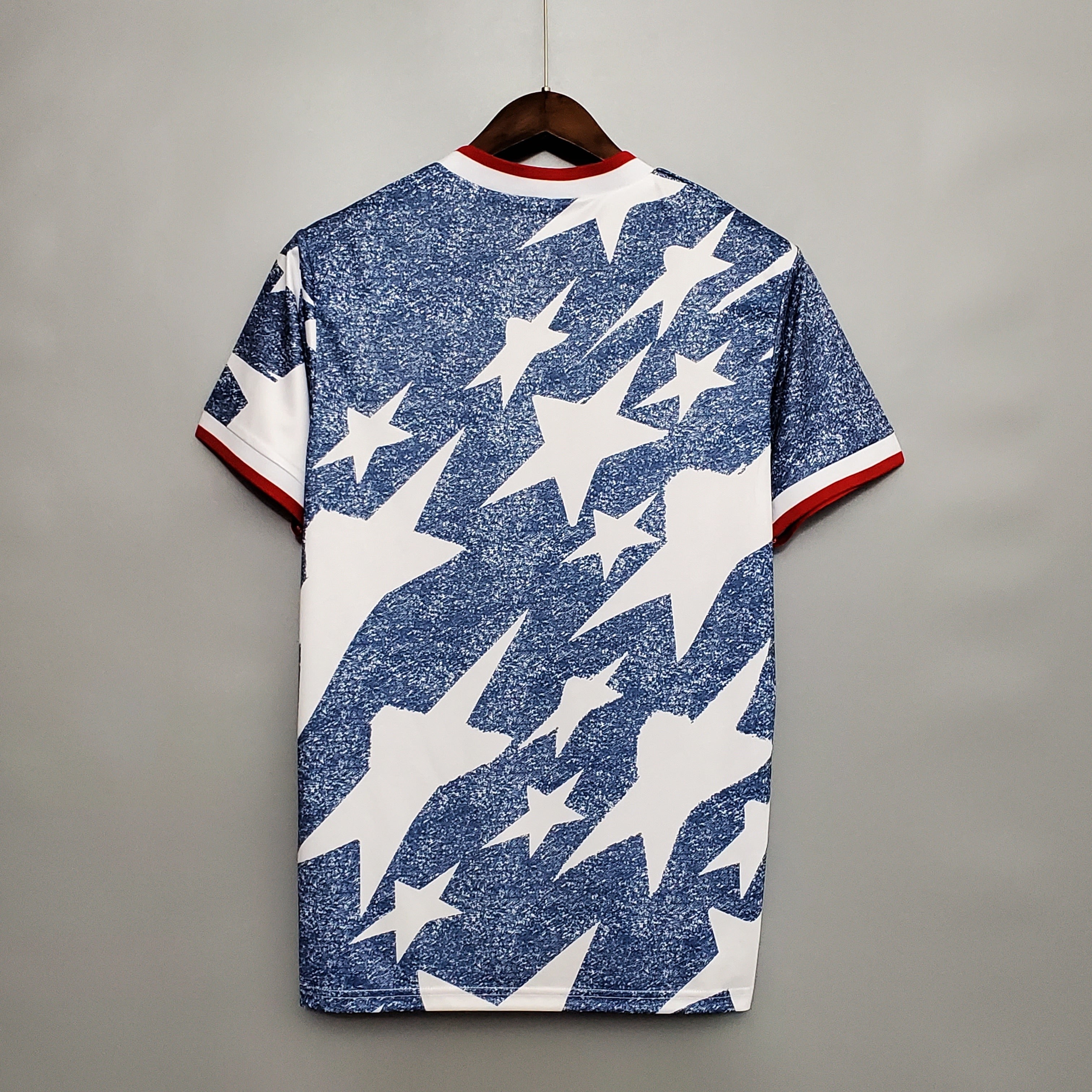 1990s United States Retro Football Shirt | Blue White Home