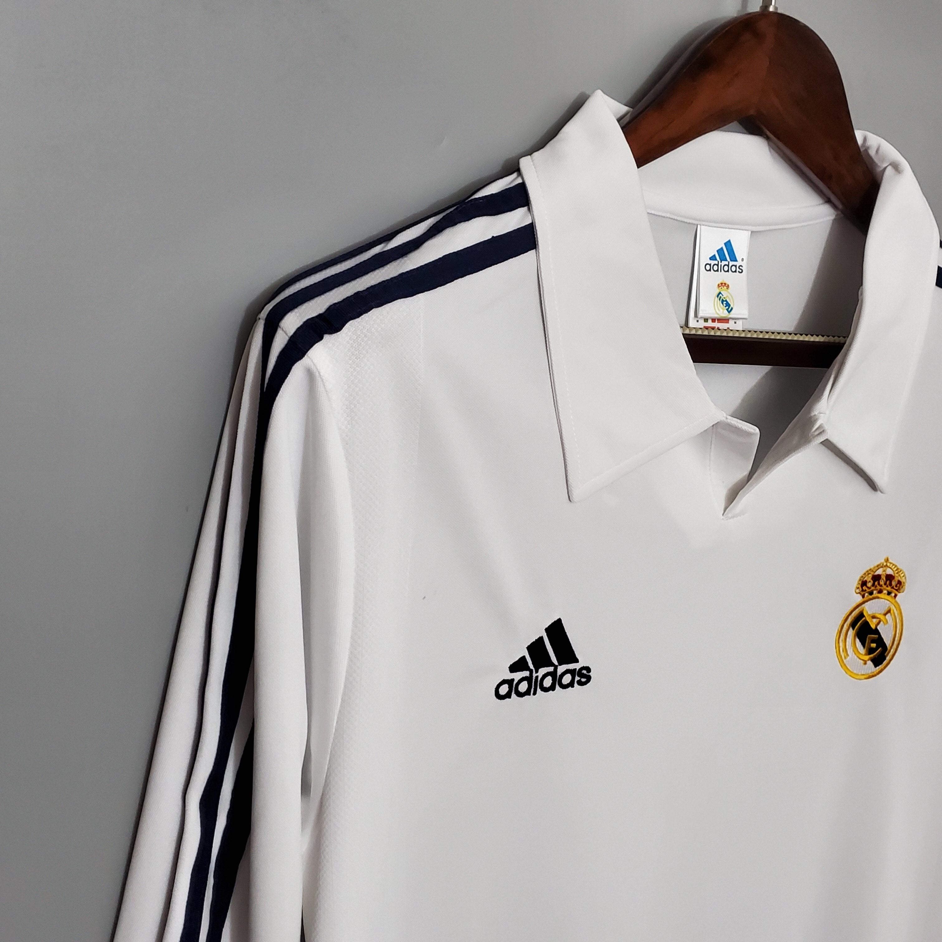 1990s Real Madrid Retro Football Shirt | White Black Home