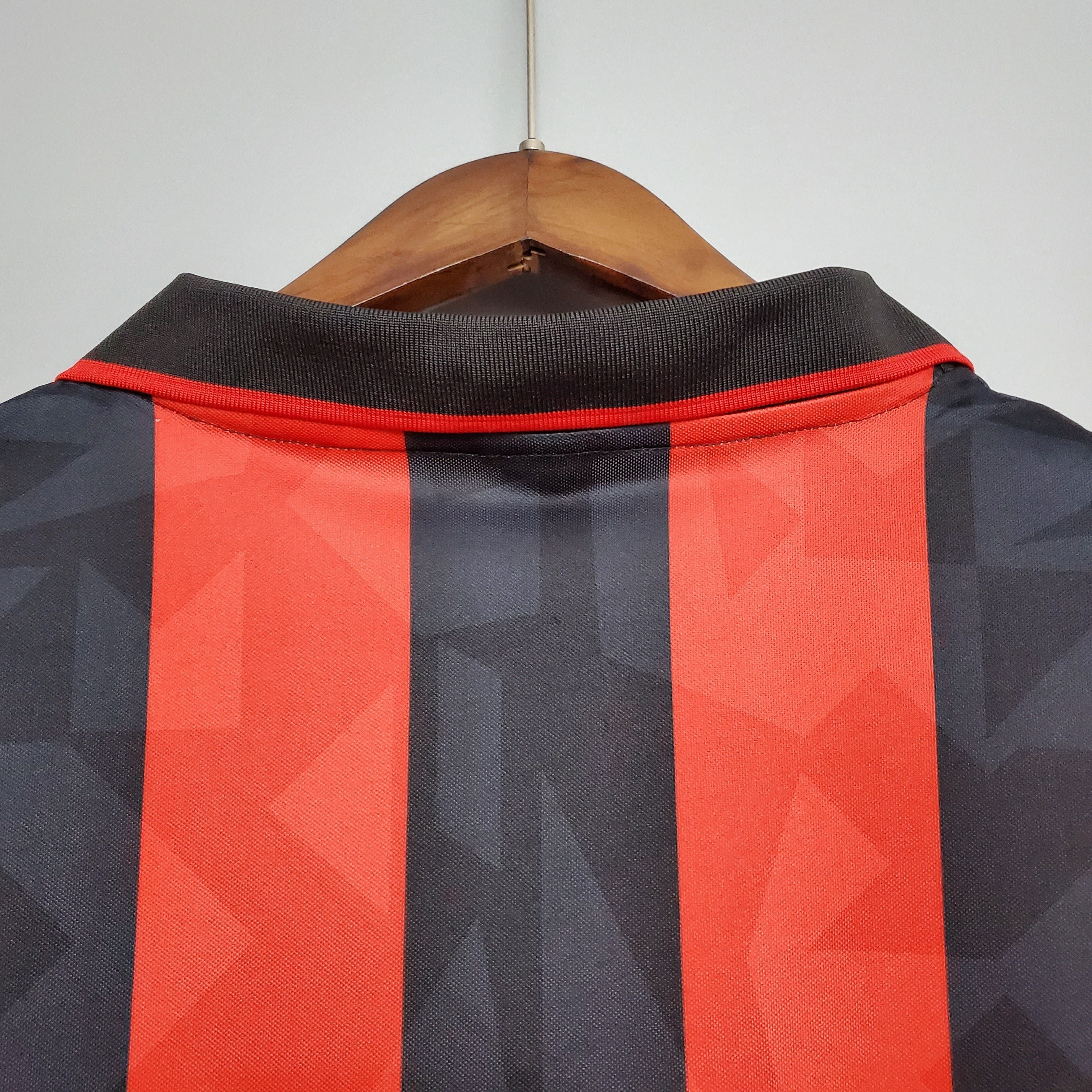 1980s AC Milan Retro Football Shirt | Red Black Home