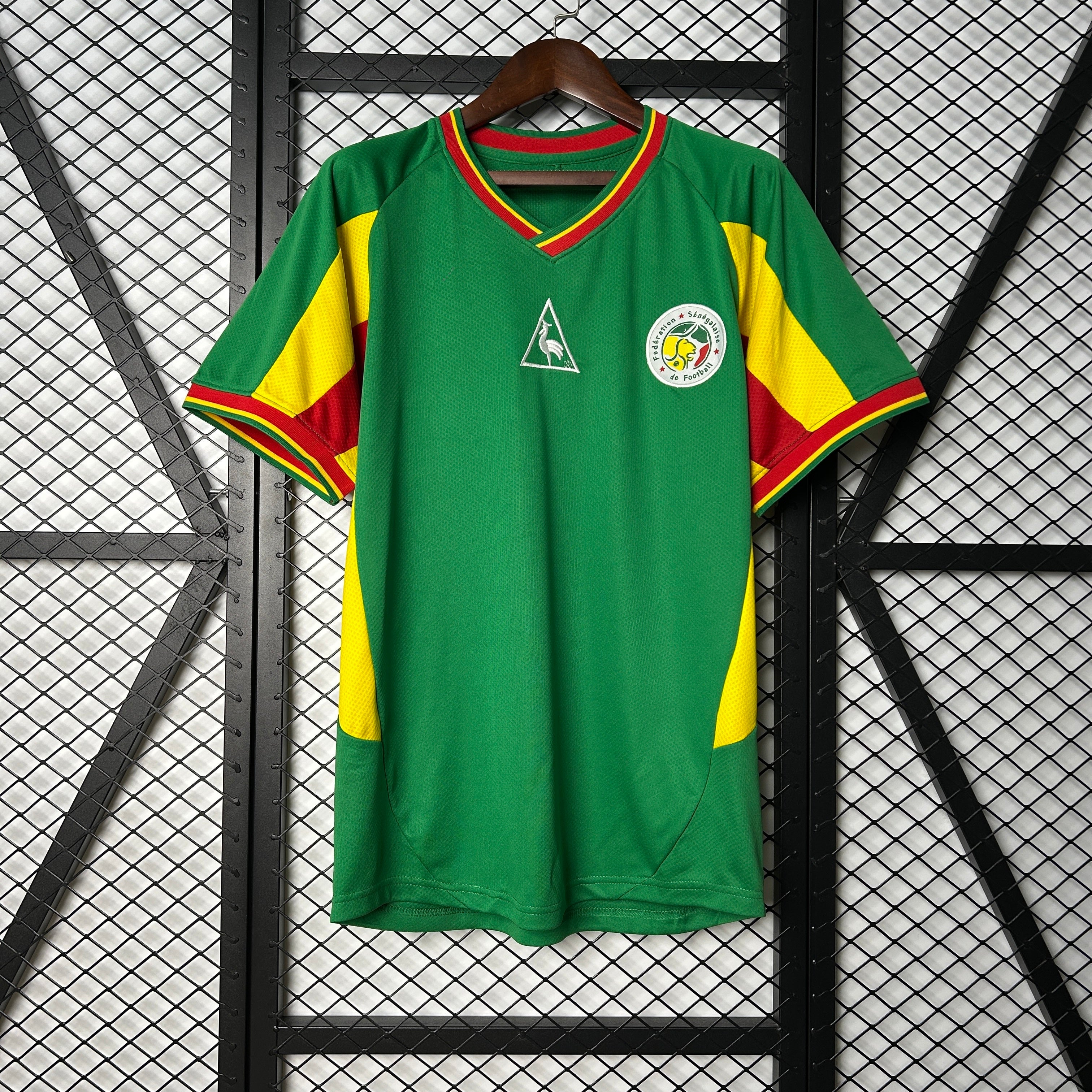 1990s Senegal Retro Football Shirt | Green Yellow Home
