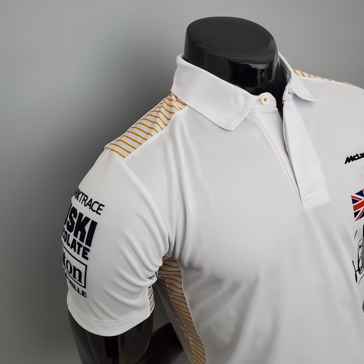 McLaren F1 2023 Polo – Player Fit – Lando Norris #4 | White