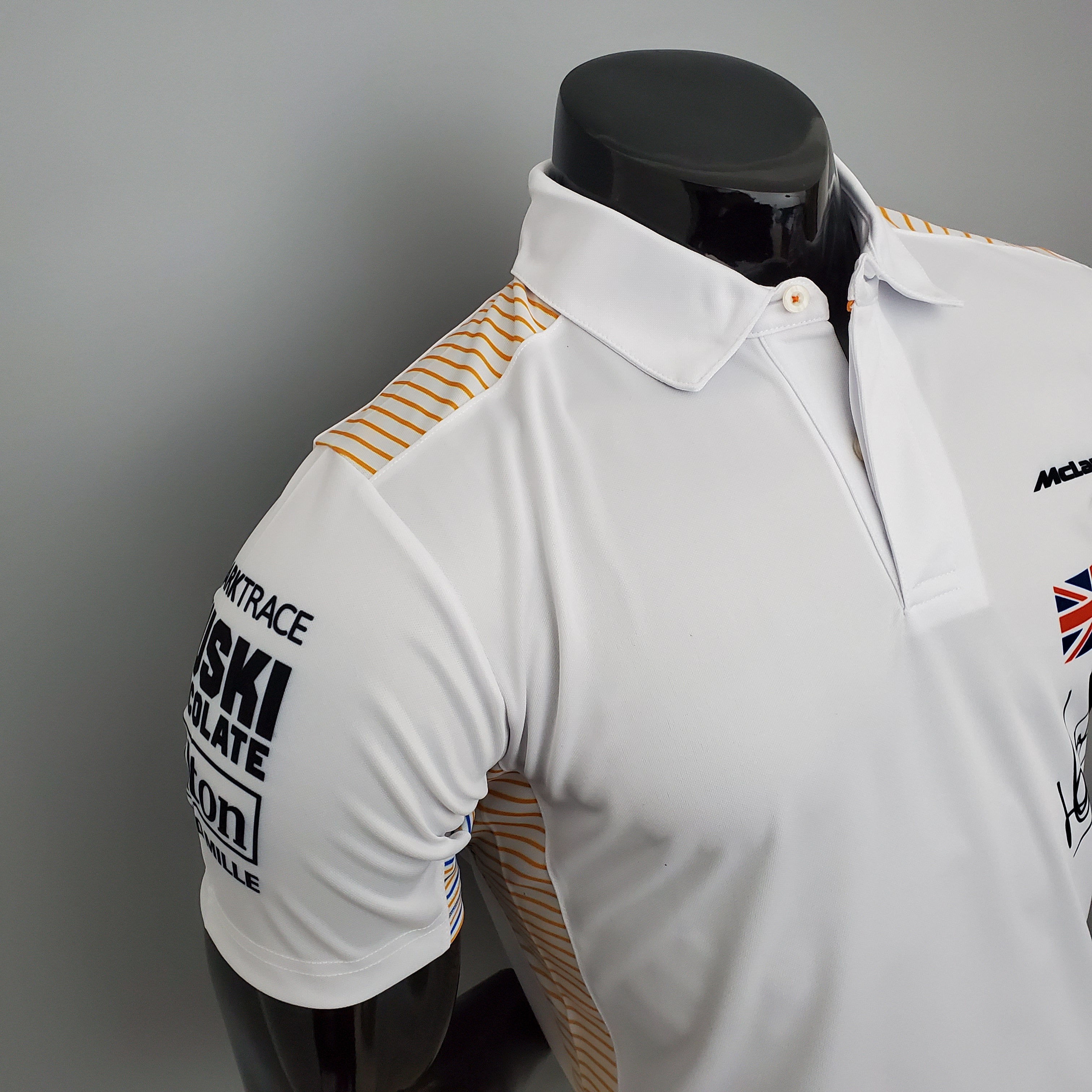 McLaren F1 2023 Polo – Player Fit – Lando Norris #4 | White