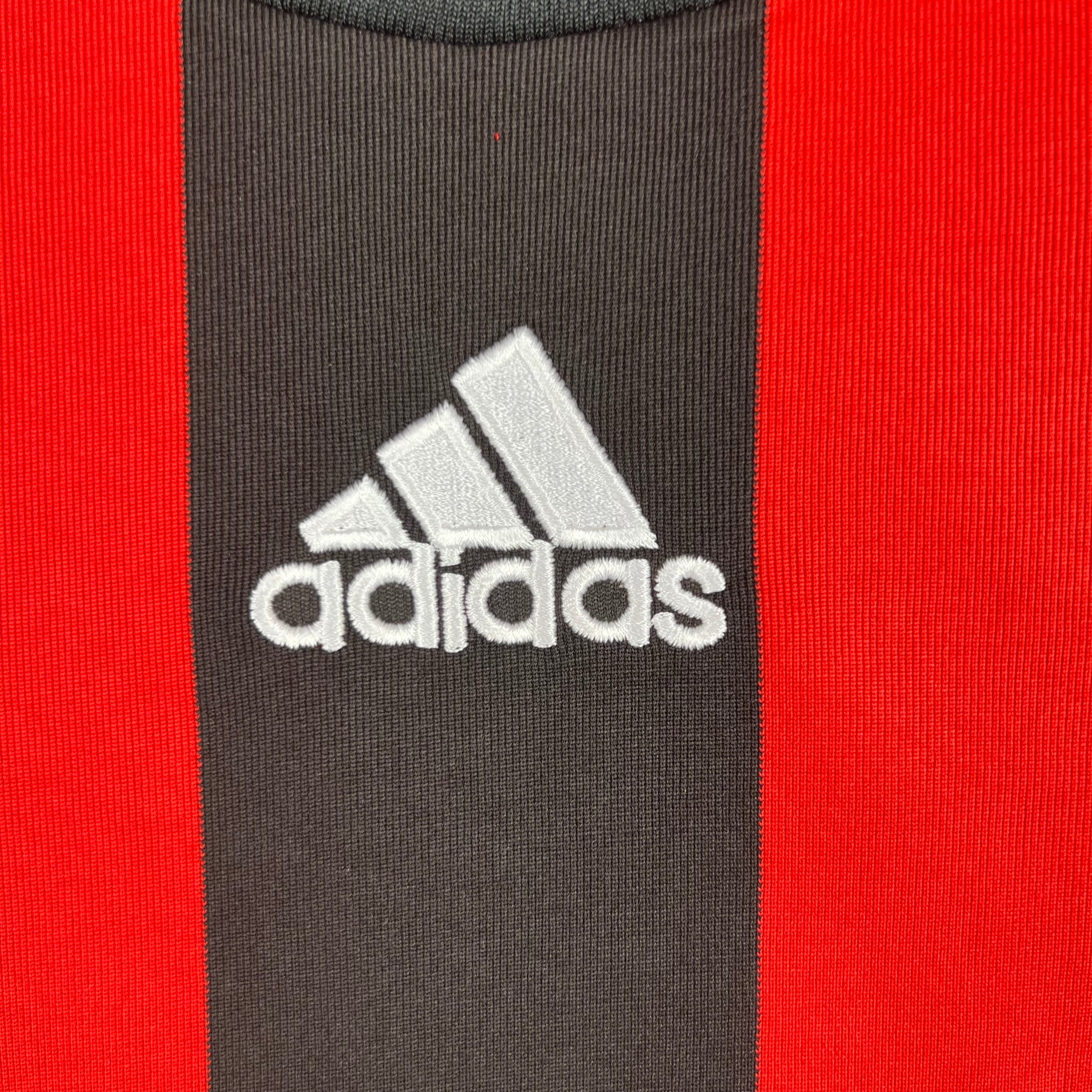 2000s AC Milan Retro Football Shirt | Red Black Home