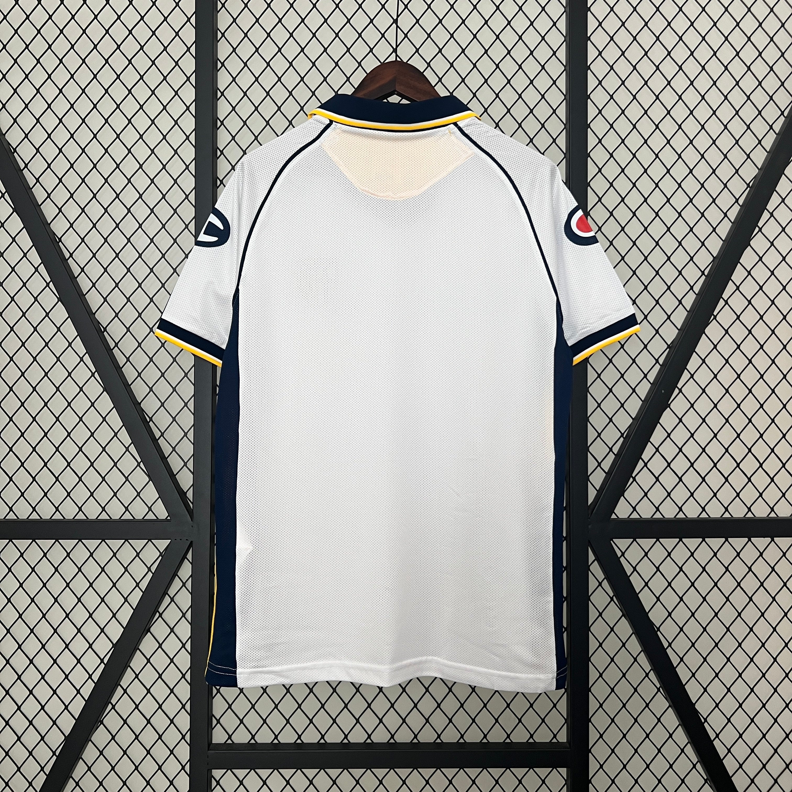 1990s Parma Retro Football Shirt | White Navy Home
