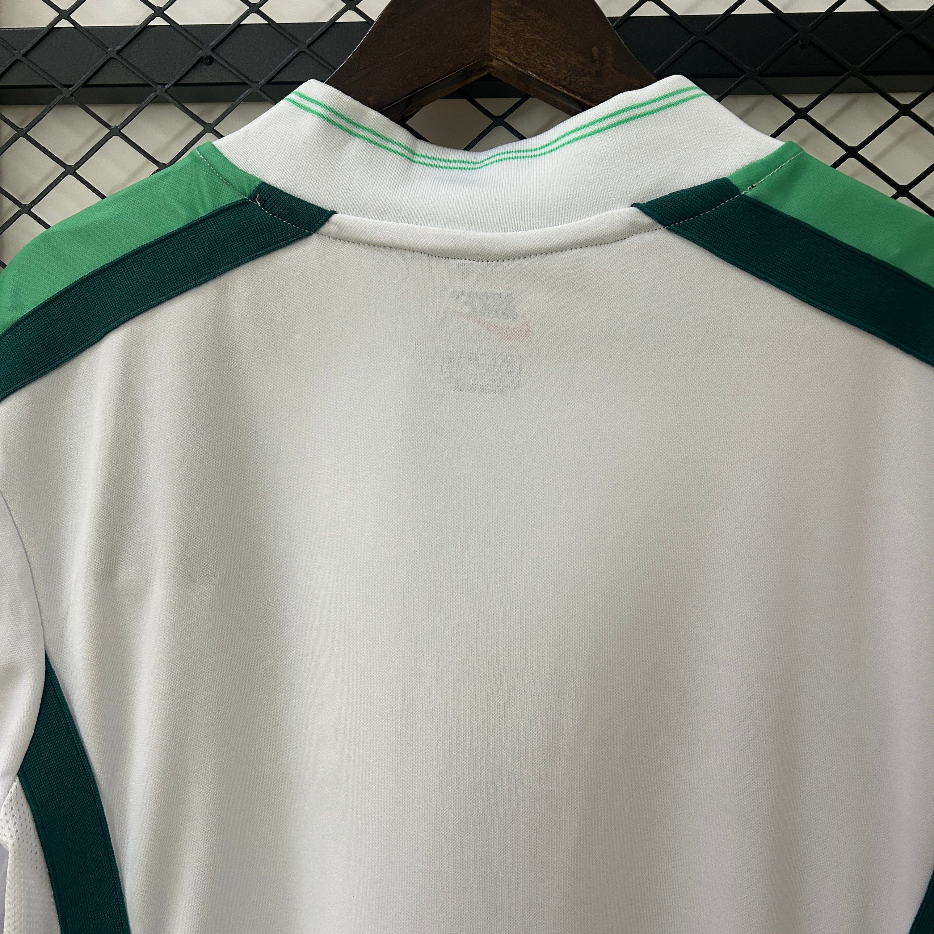 2000s Nigeria Retro Football Shirt | White Green Home