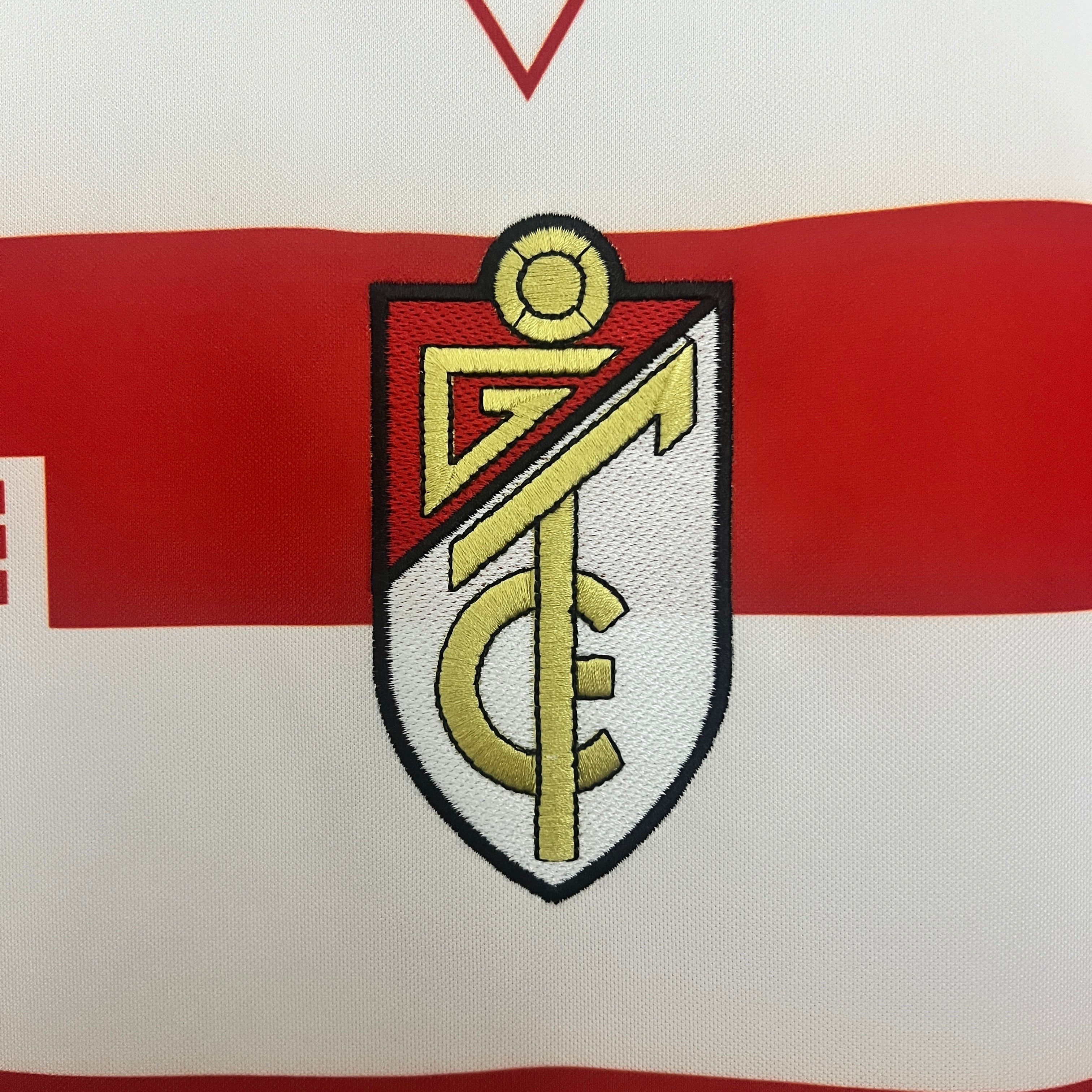 1990s Granada Retro Football Shirt | Red White Home