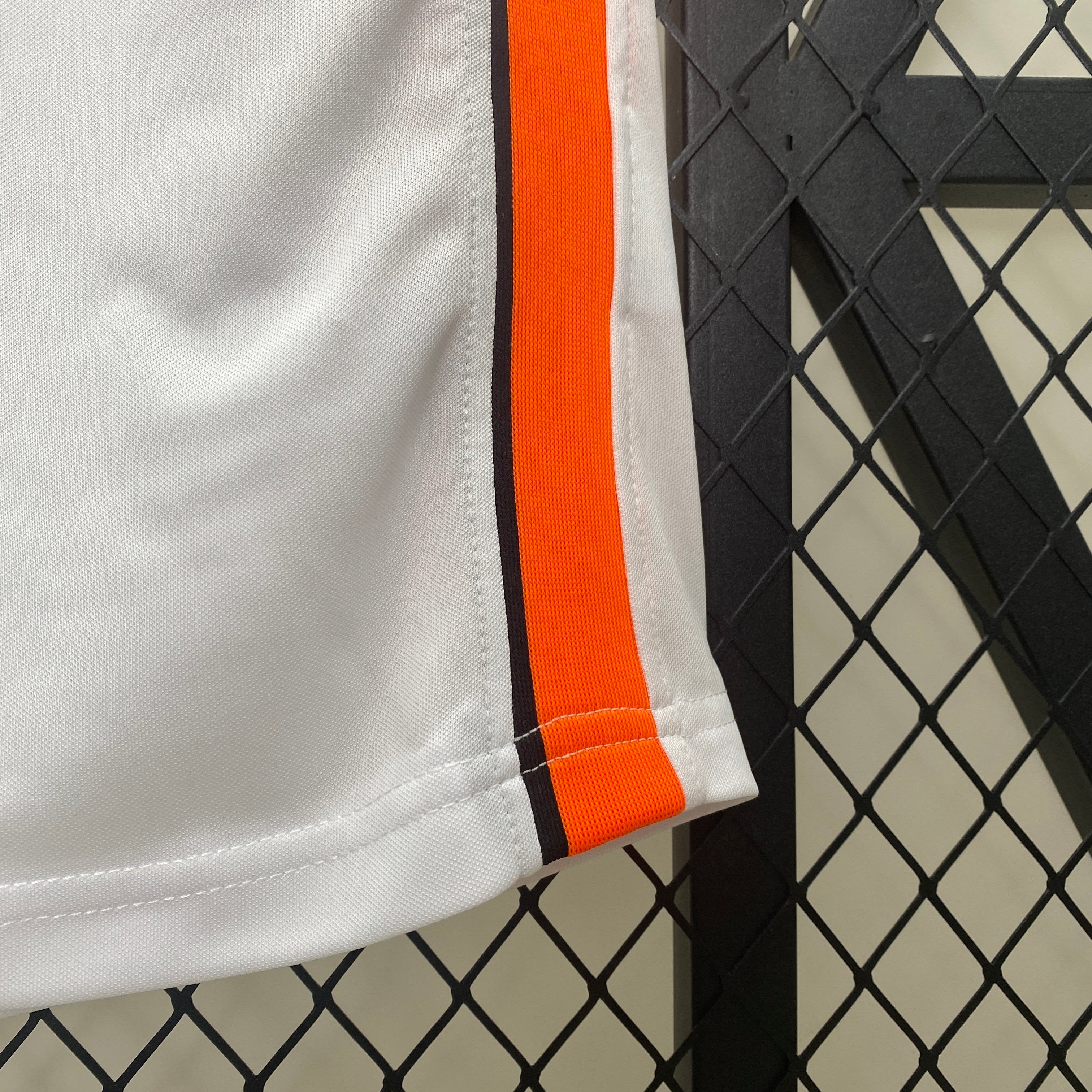 2000s Valencia Retro Football Shirt | White Orange Home