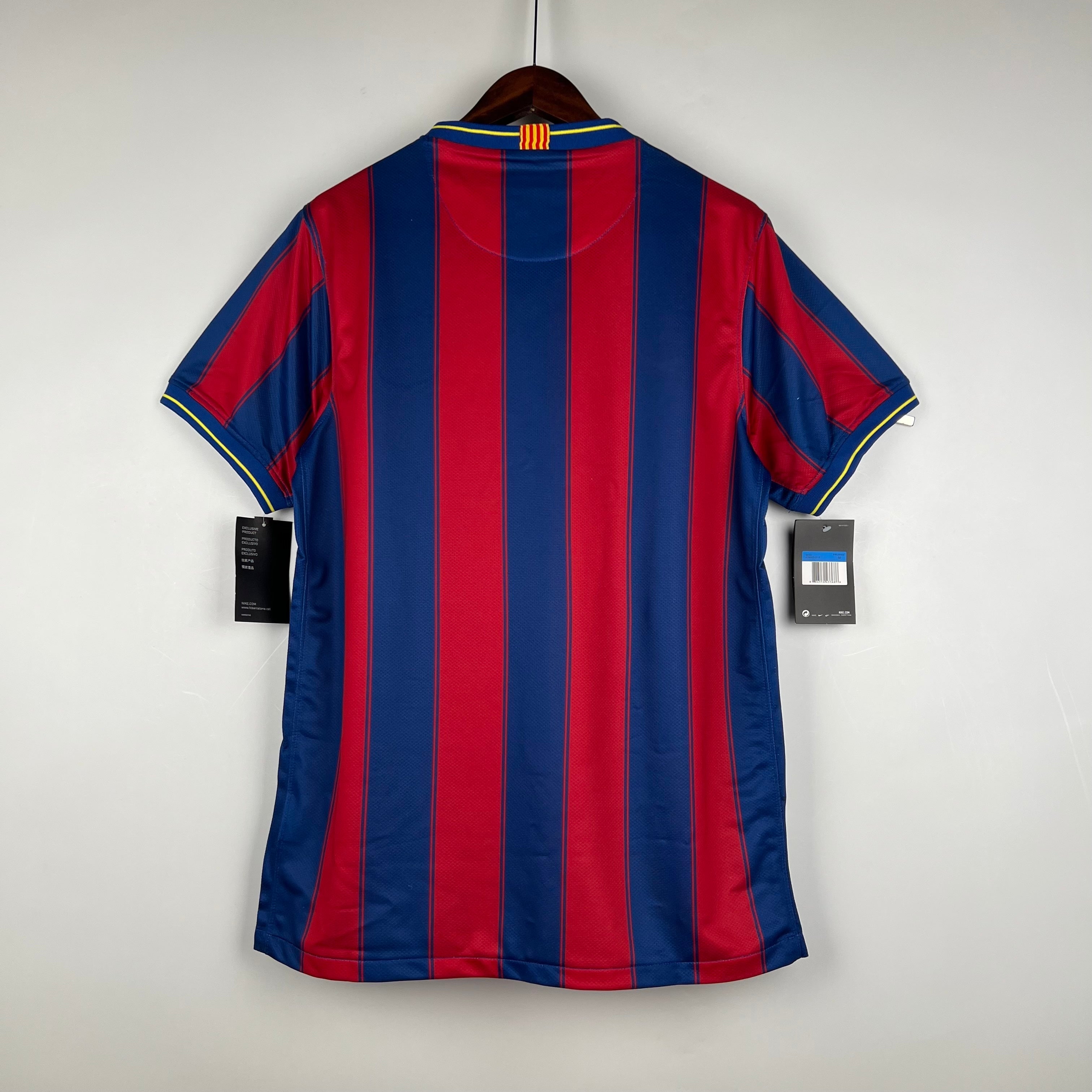 2000s Barcelona Retro Football Shirt | Red Blue Home