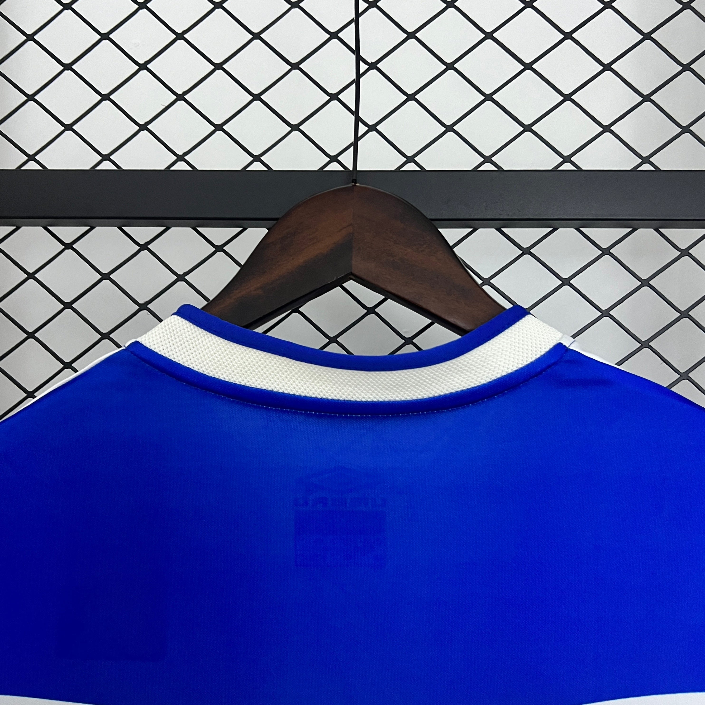 1990s Malaga Retro Football Shirt | Blue White Home