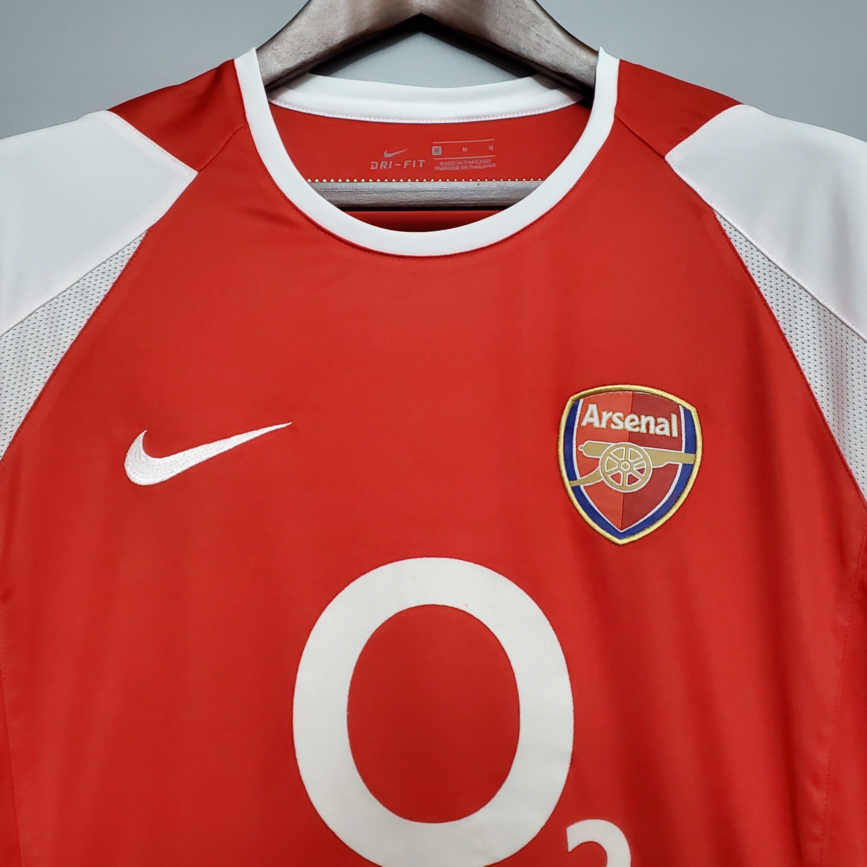 2000s Arsenal Retro Football Shirt | Red White Home