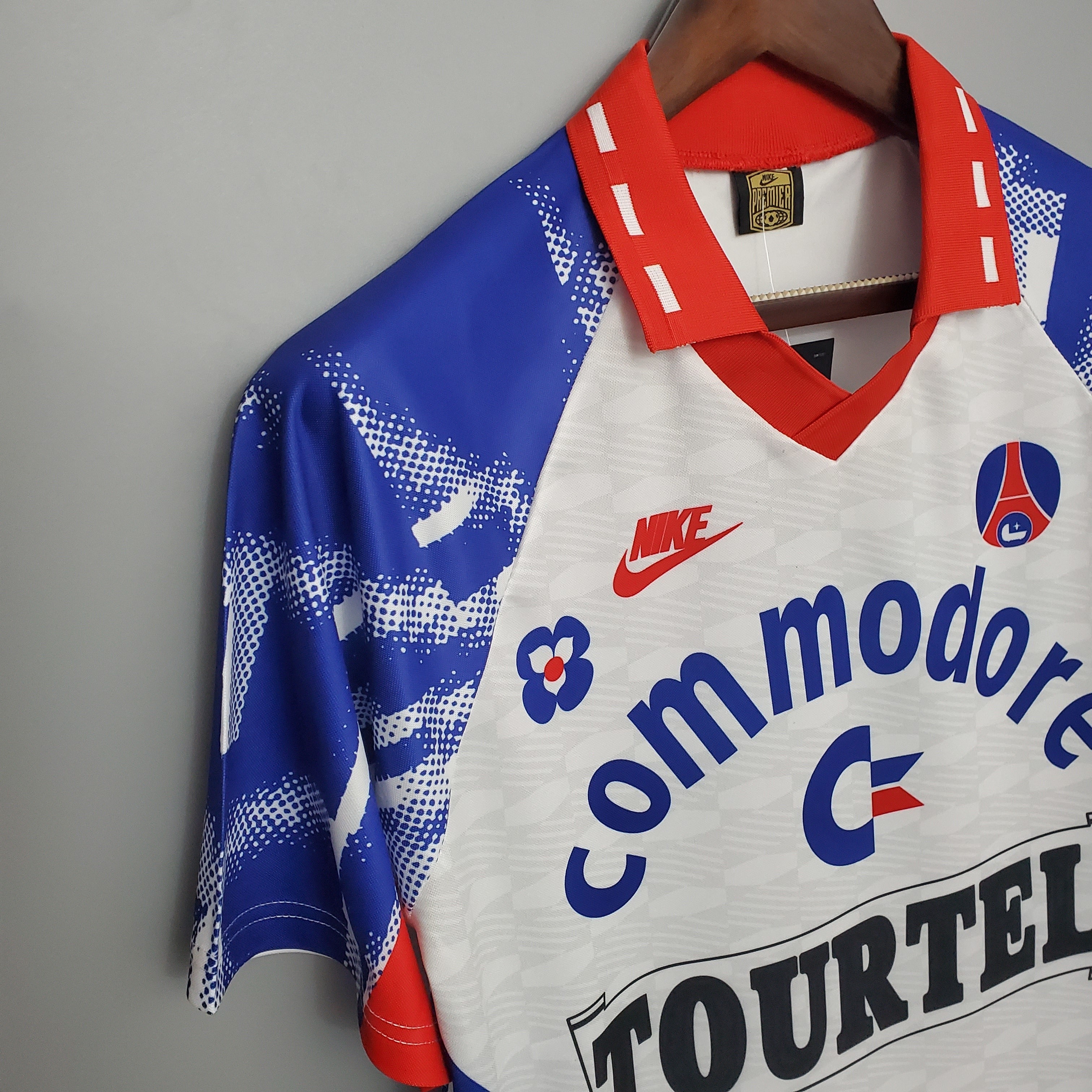 1990s Paris Saint-Germain Retro Football Shirt | White Blue Home