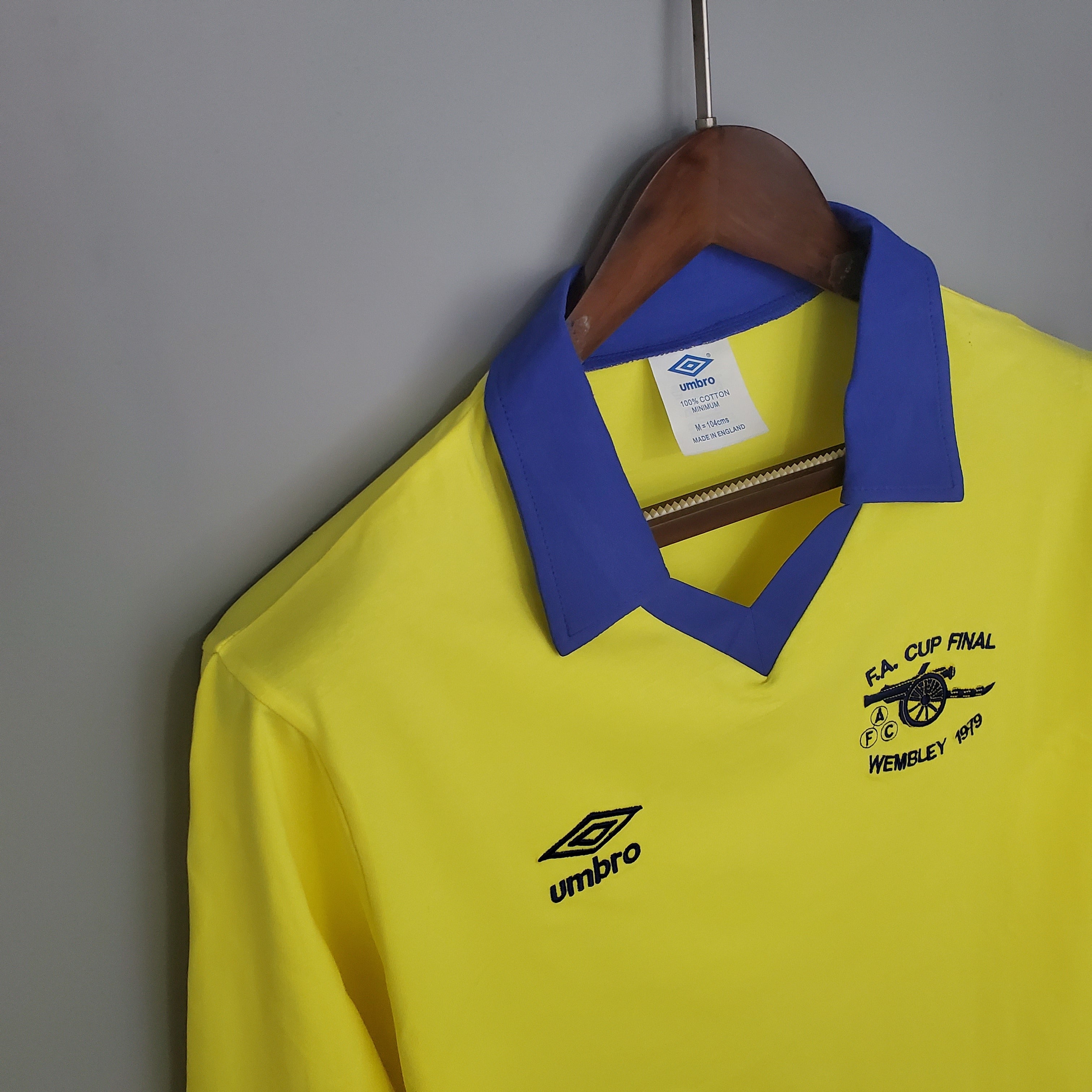 1970s Retro Football Shirt | Yellow Blue Home