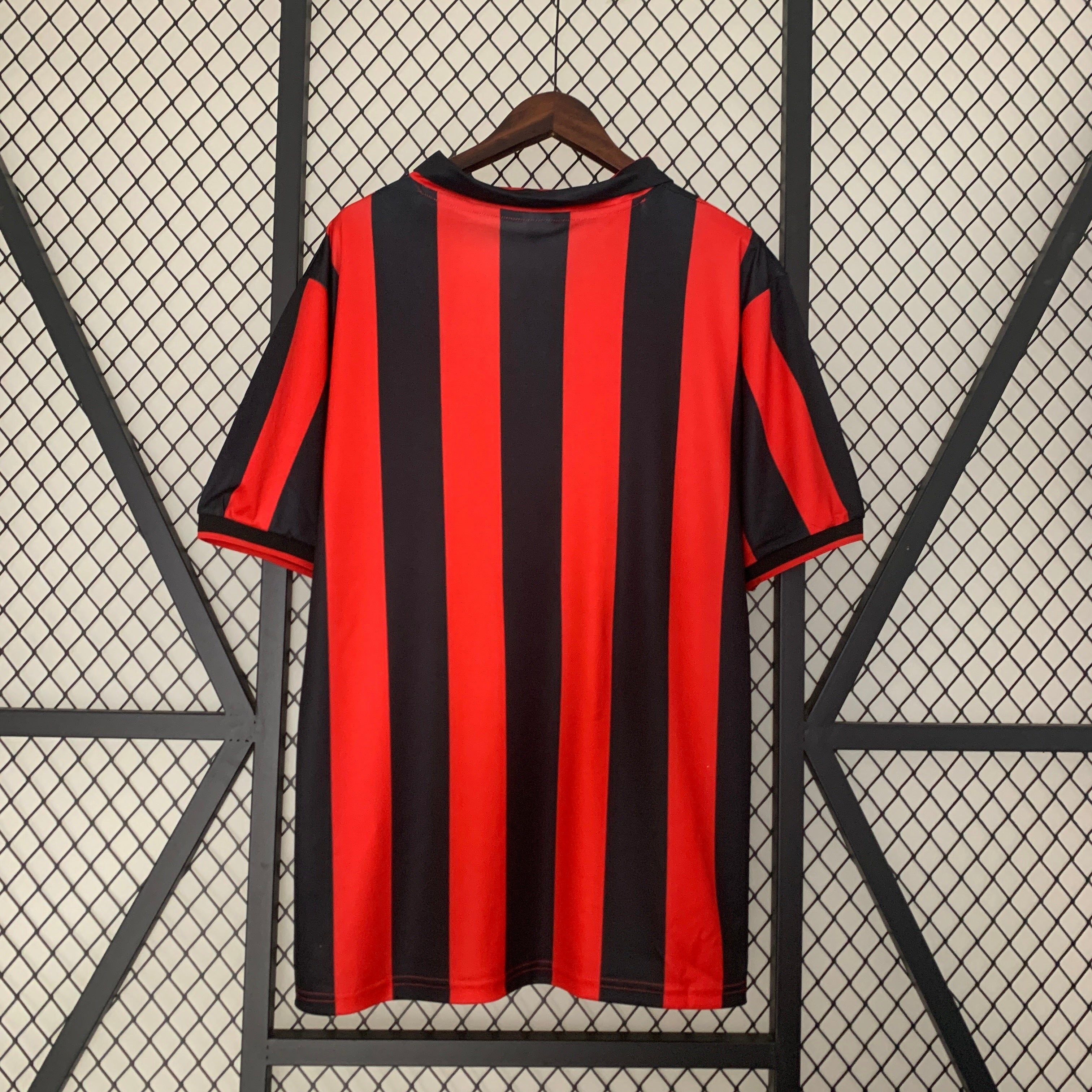 1990s AC Milan Retro Football Shirt | Red Black Home