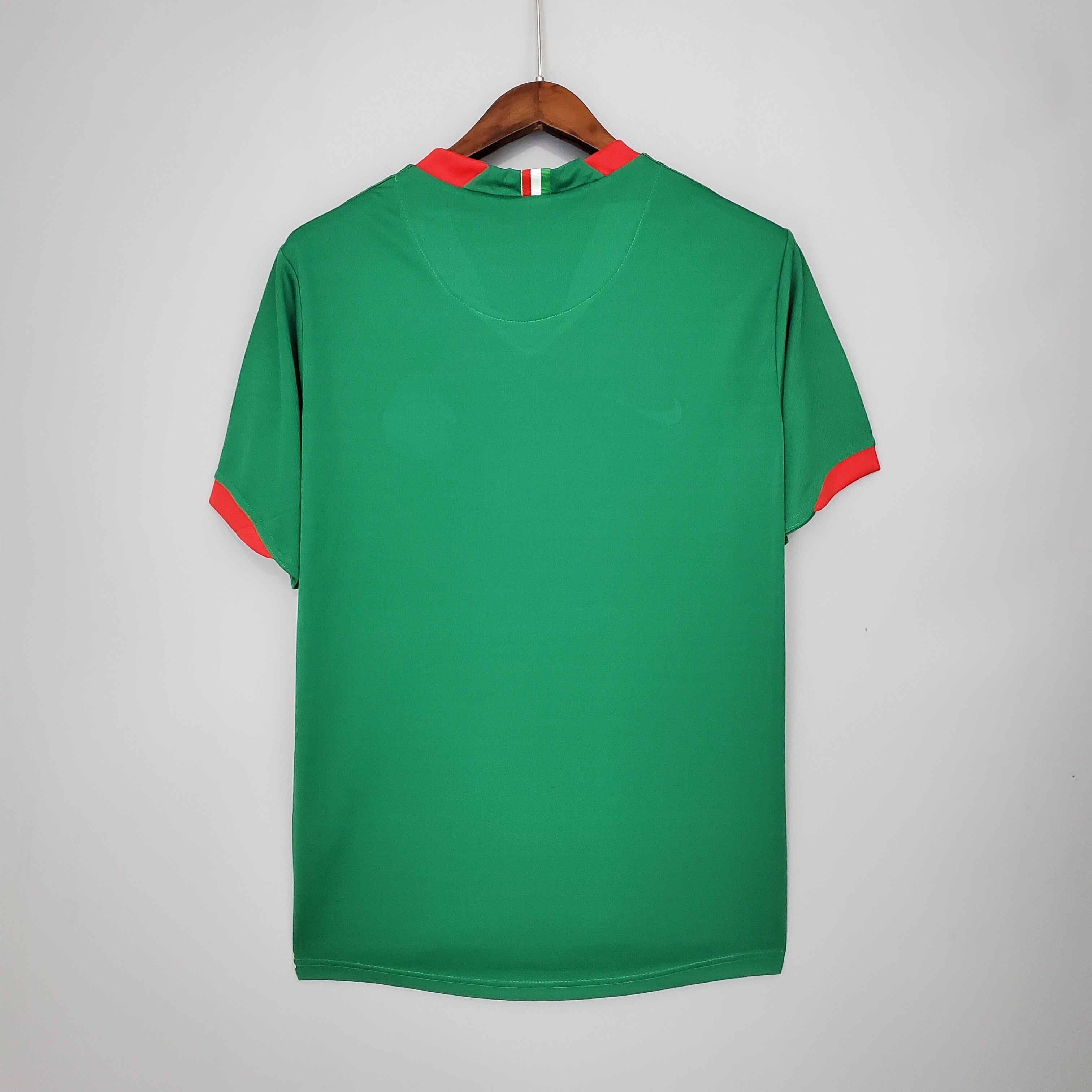 1990s Mexico Retro Football Shirt | Green Red Home