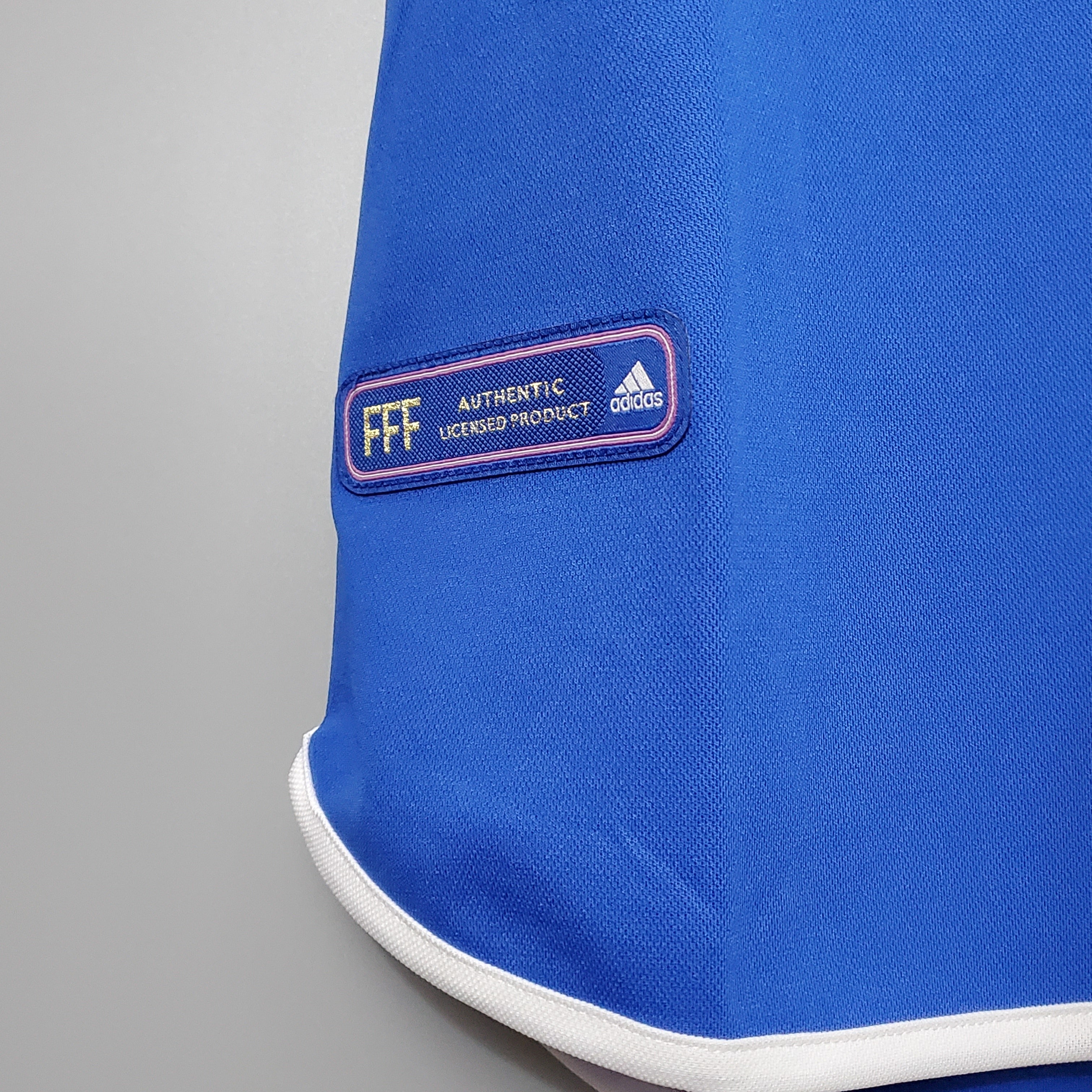 1990s France Retro Football Shirt | Blue Red Home