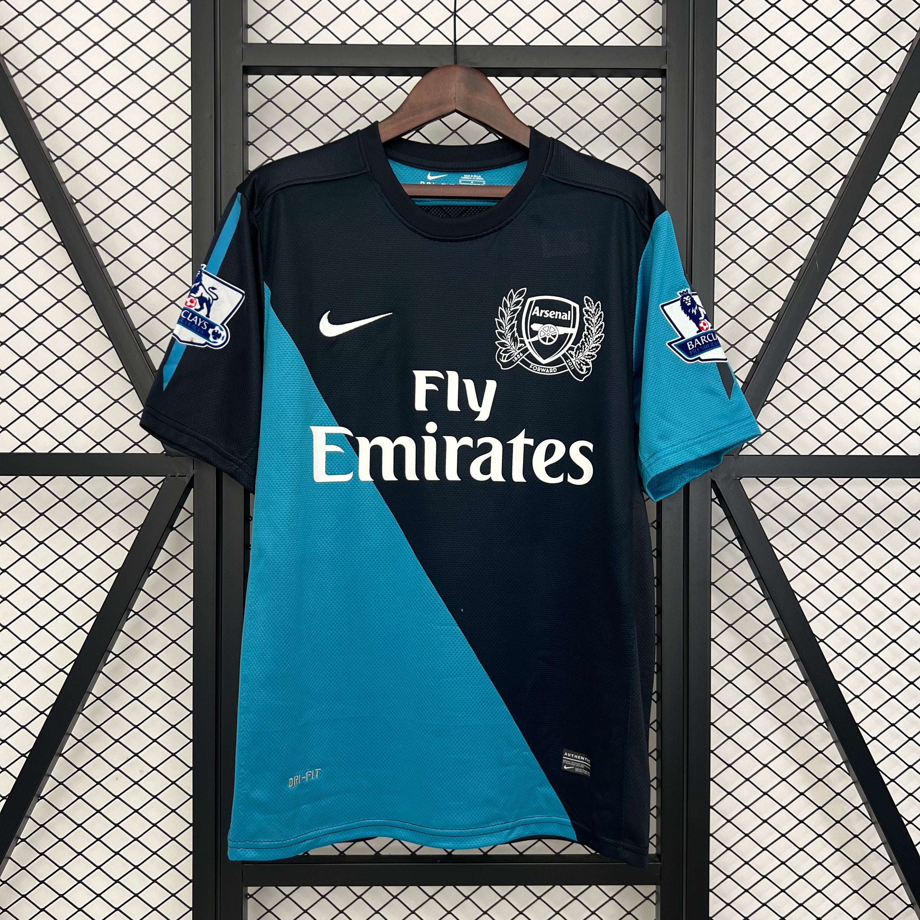 2010s Arsenal Retro Football Shirt | Black Blue Home