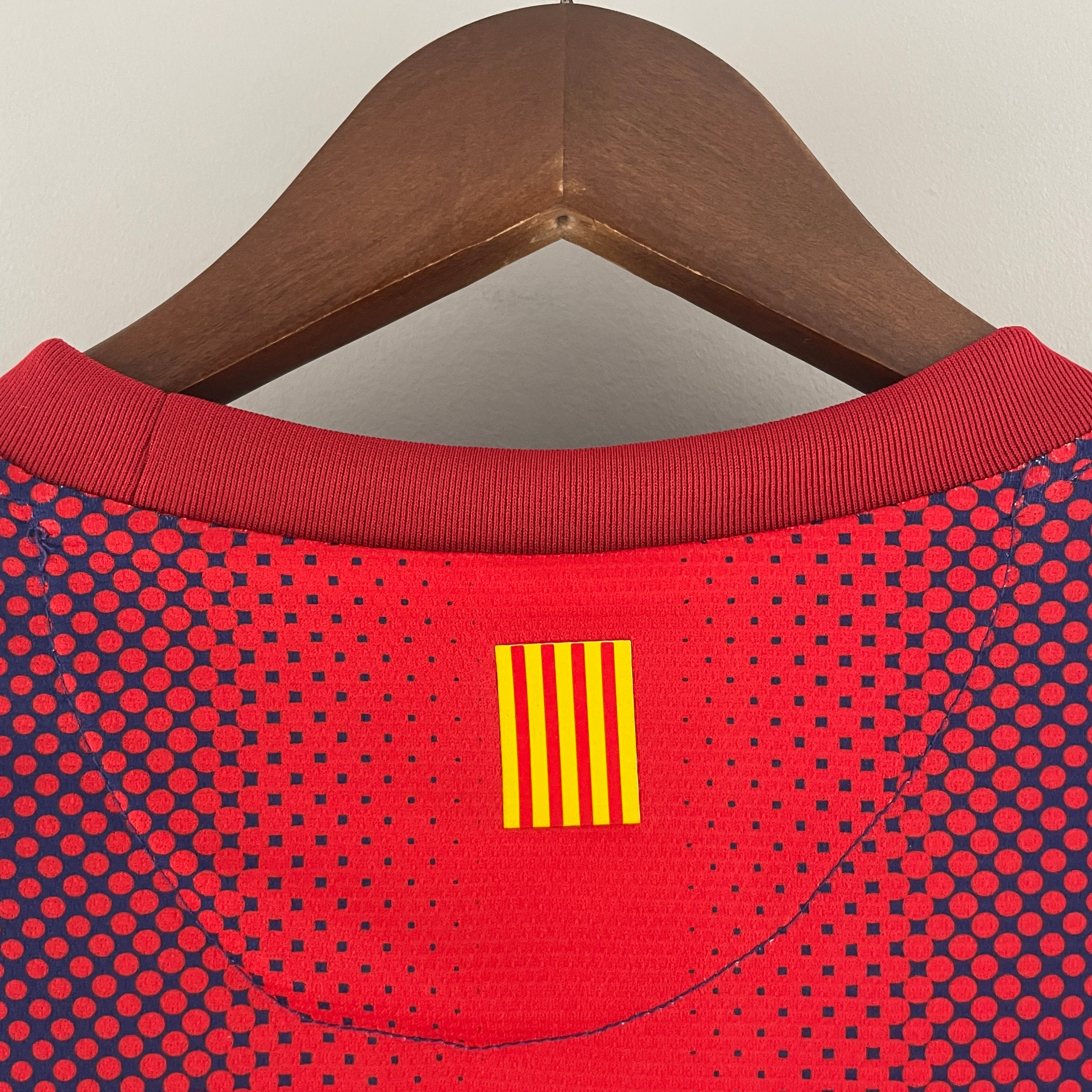 2010s Barcelona Retro Football Shirt | Blue Red Home