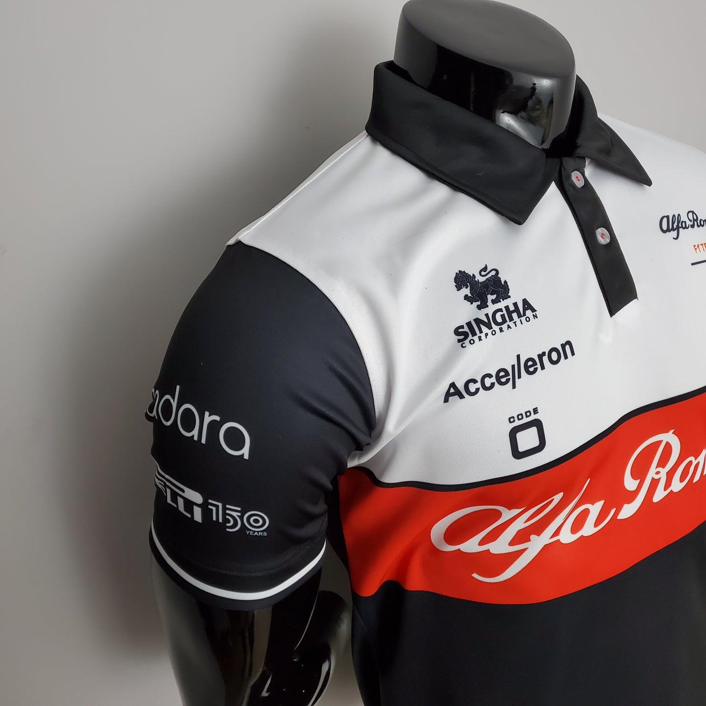 Alfa Romeo F1 2023 Polo – Player Fit | Black White Red