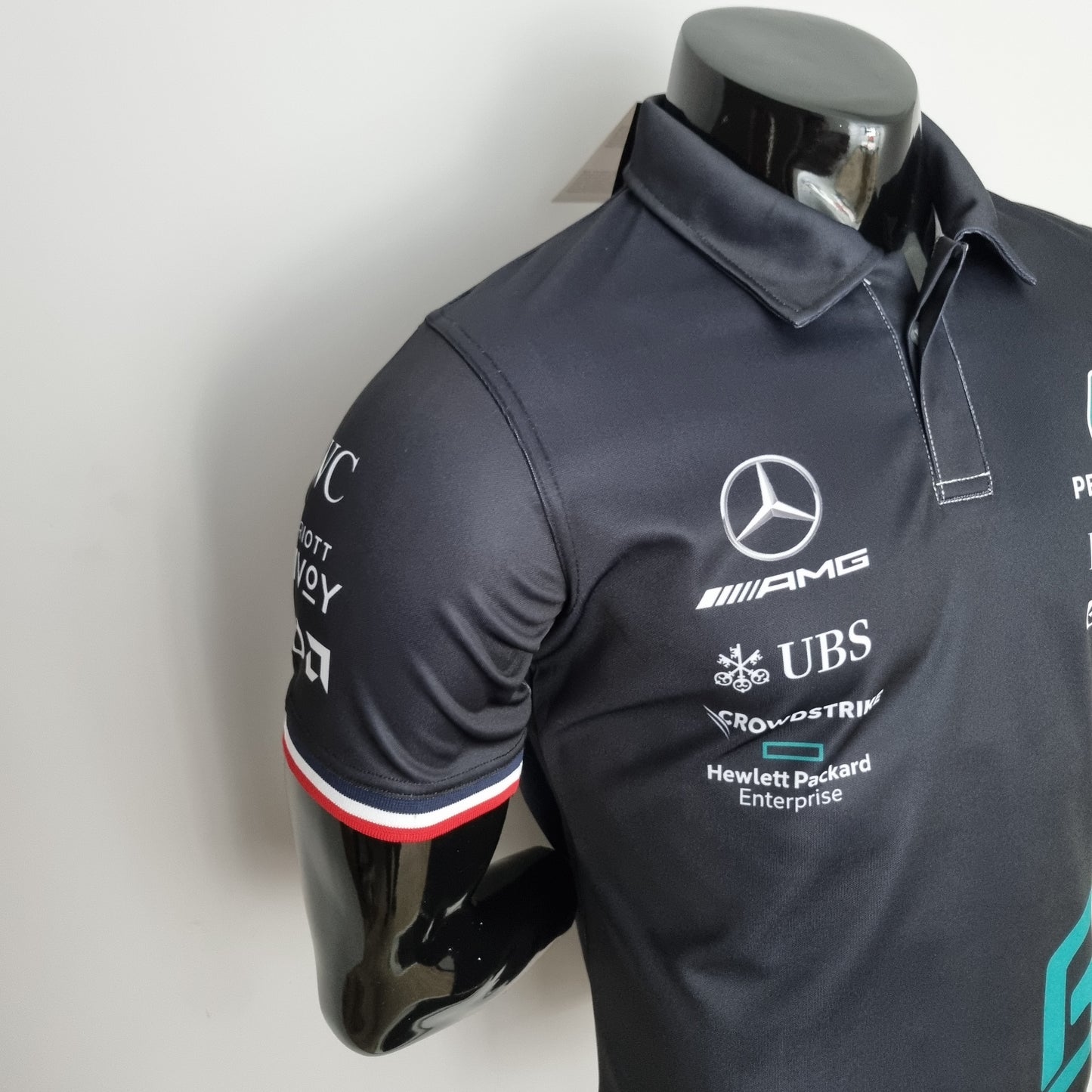 Mercedes F1 2023 Player Fit Polo | Black