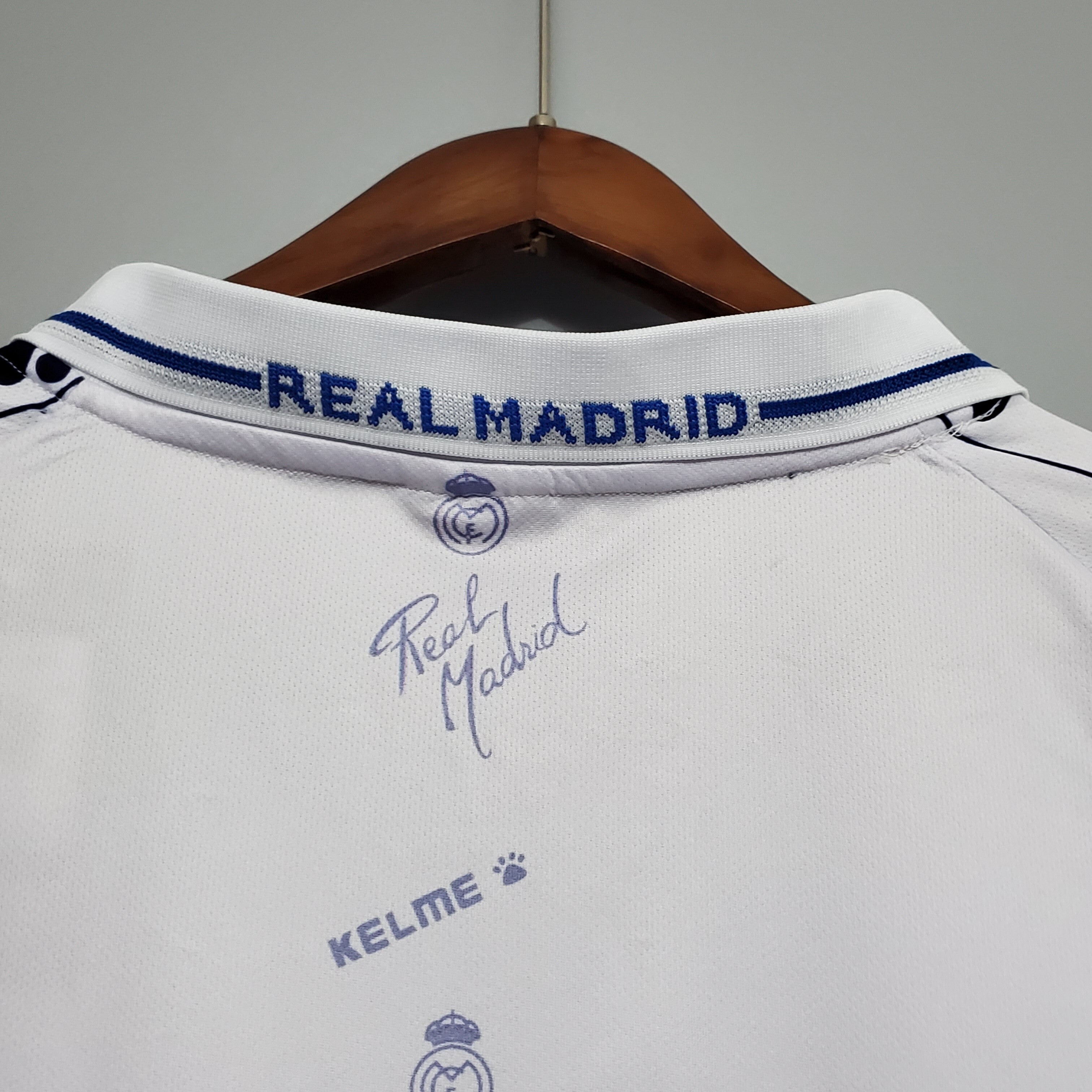 1990s Real Madrid Retro Football Shirt | White Navy Home