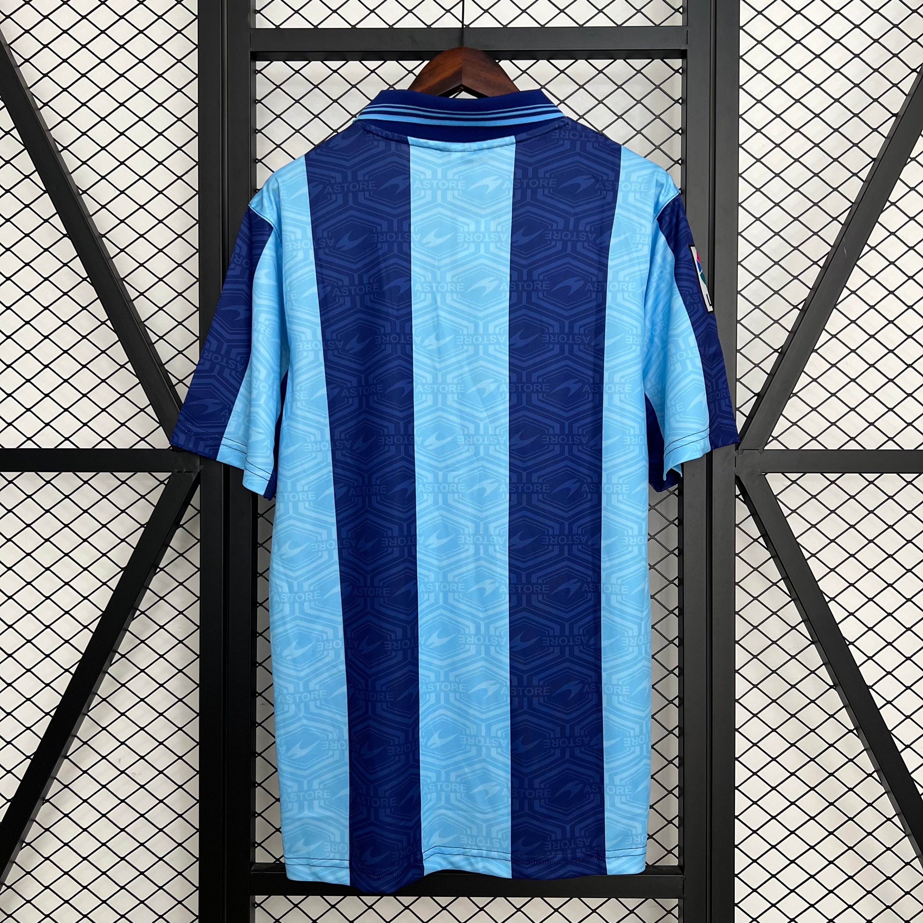 1990s Sporting Gijon Retro Football Shirt | Navy Blue Home