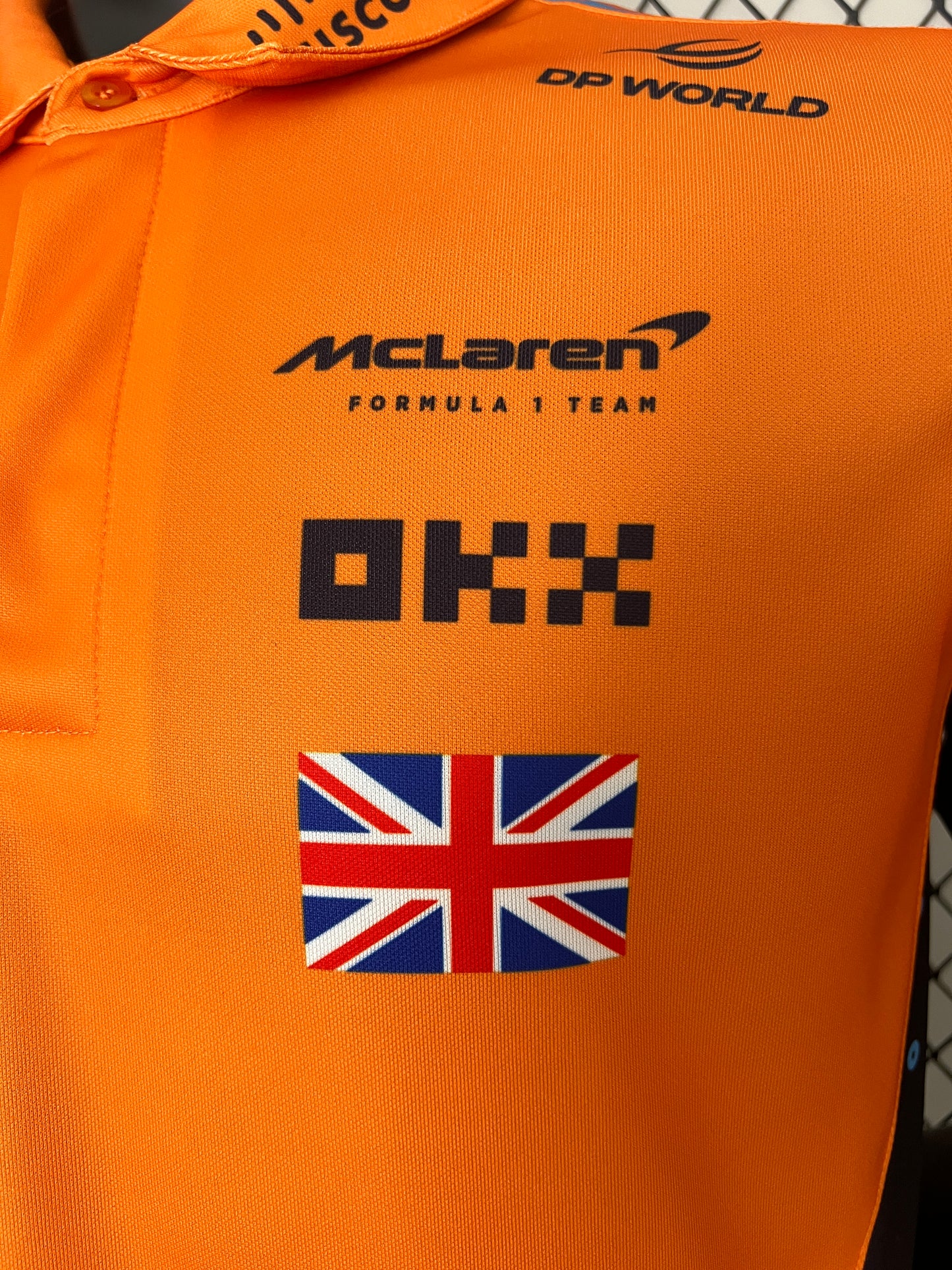 McLaren F1 2023 Polo – Player Fit – Lando Norris #4 | Papaya Orange