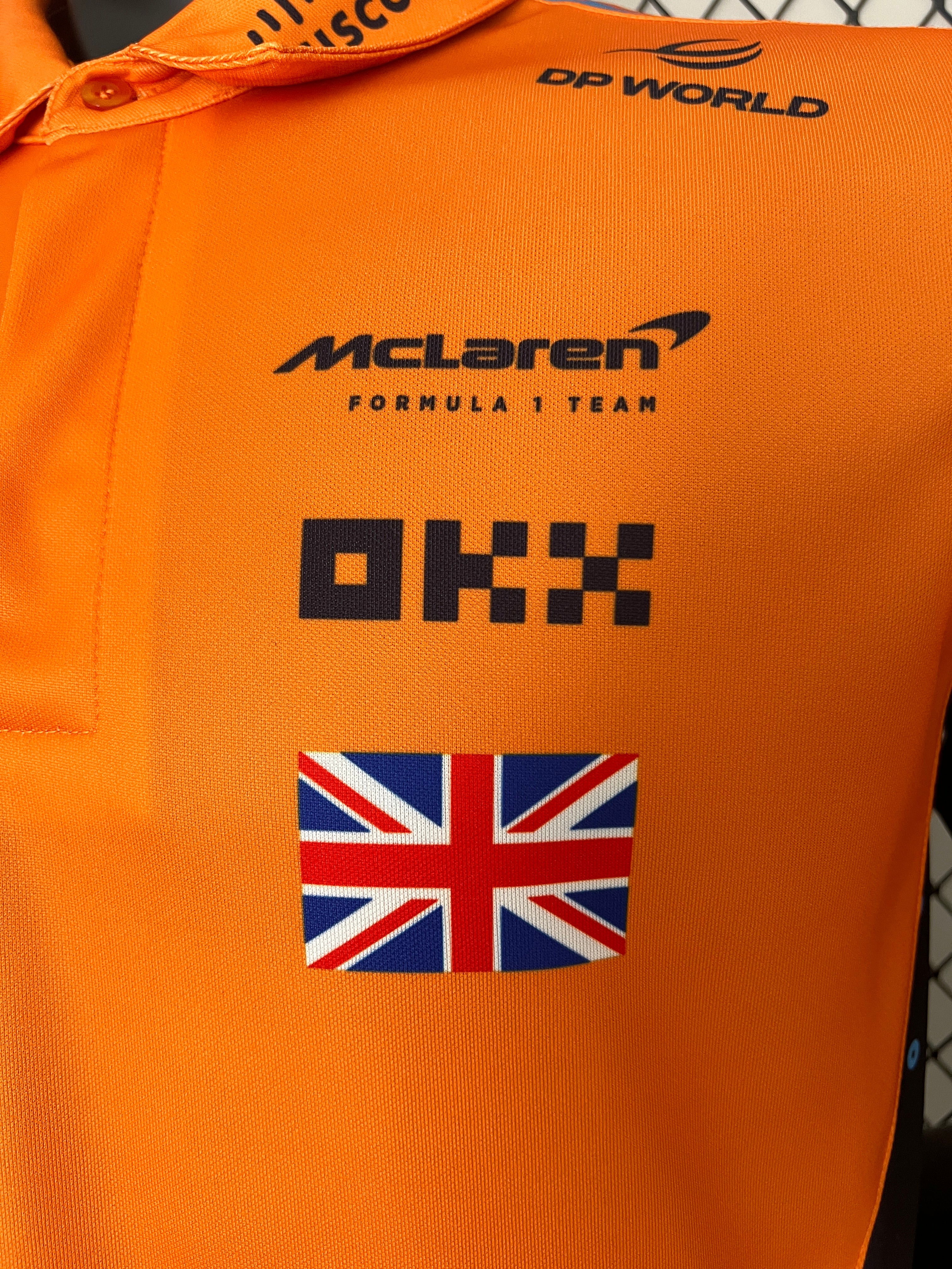 McLaren F1 2023 Polo – Player Fit – Lando Norris #4 | Papaya Orange