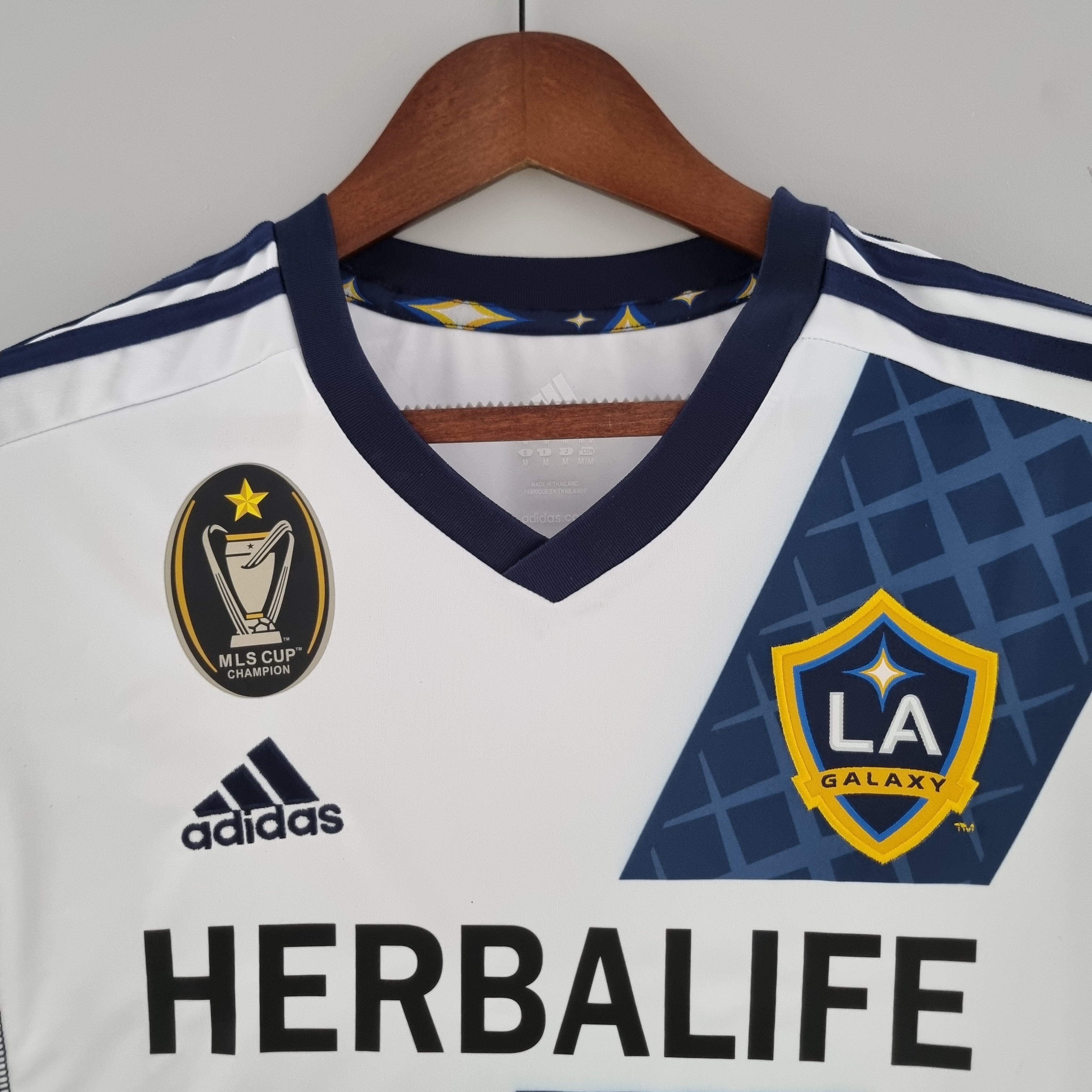 2010s LA Galaxy Retro Football Shirt | White Navy Home