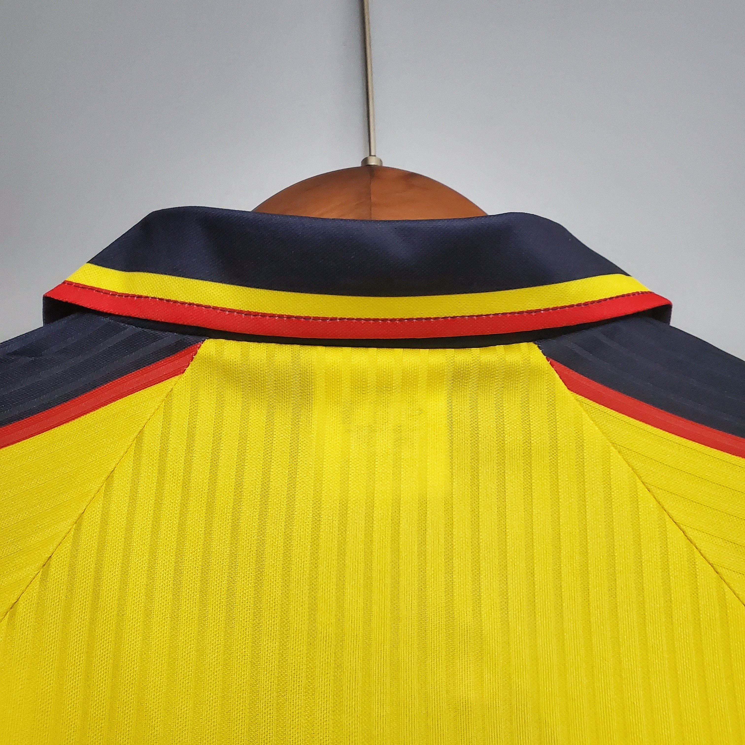 1990s Scotland Retro Football Shirt | Yellow Black Home