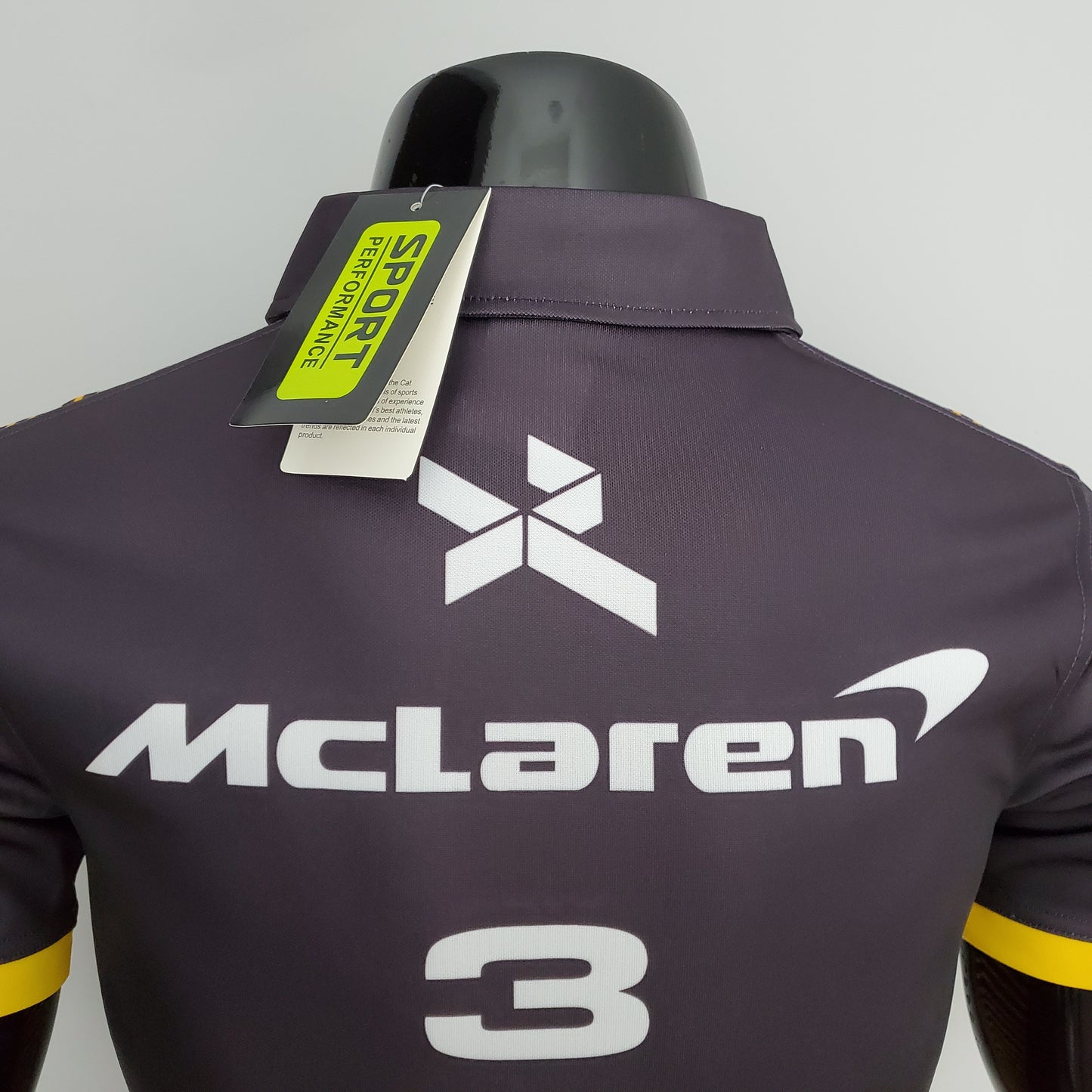 McLaren F1 2023 Polo – Player Fit – Ricciardo #3 | Gray