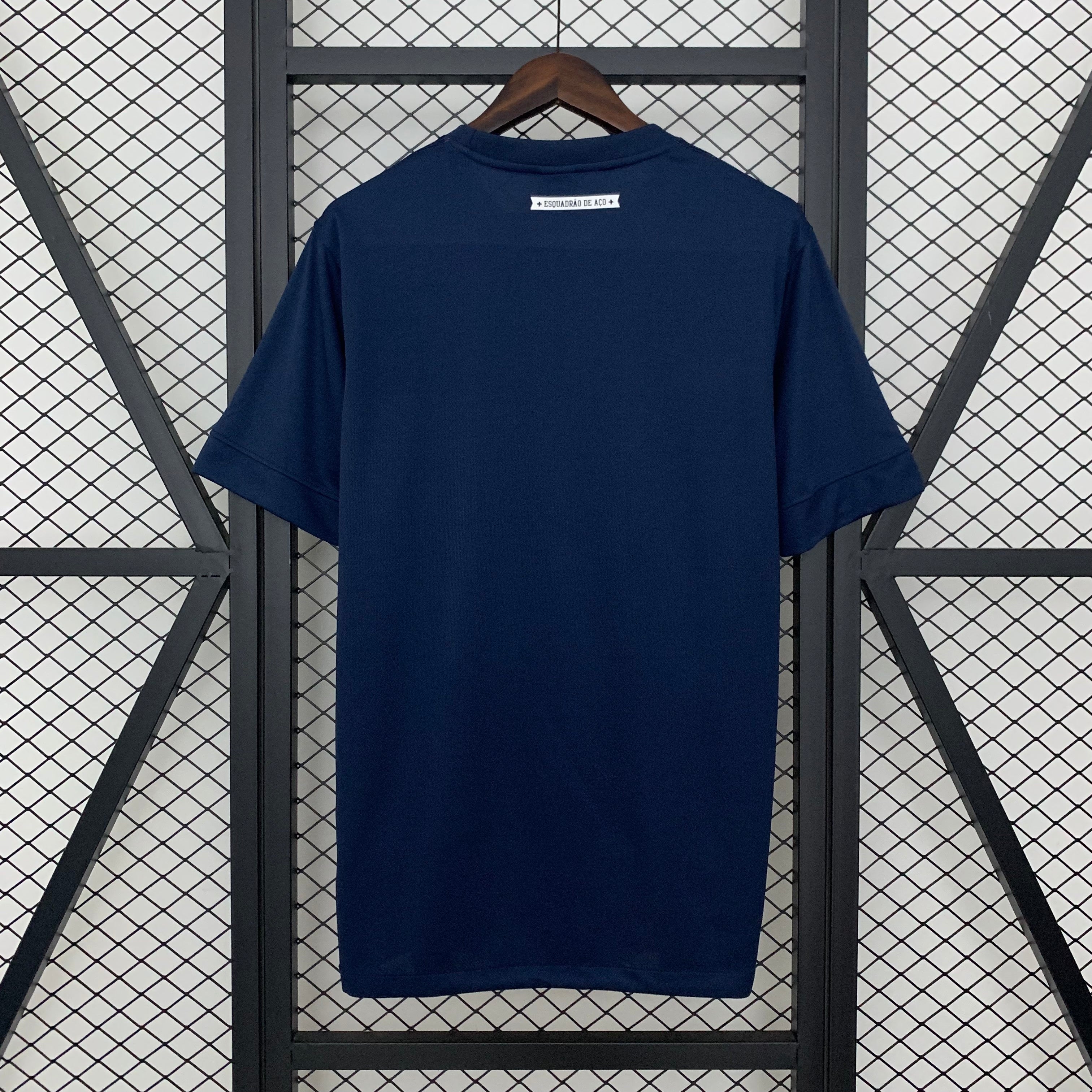 2020s Bahia Retro Football Shirt | Navy Pink Home