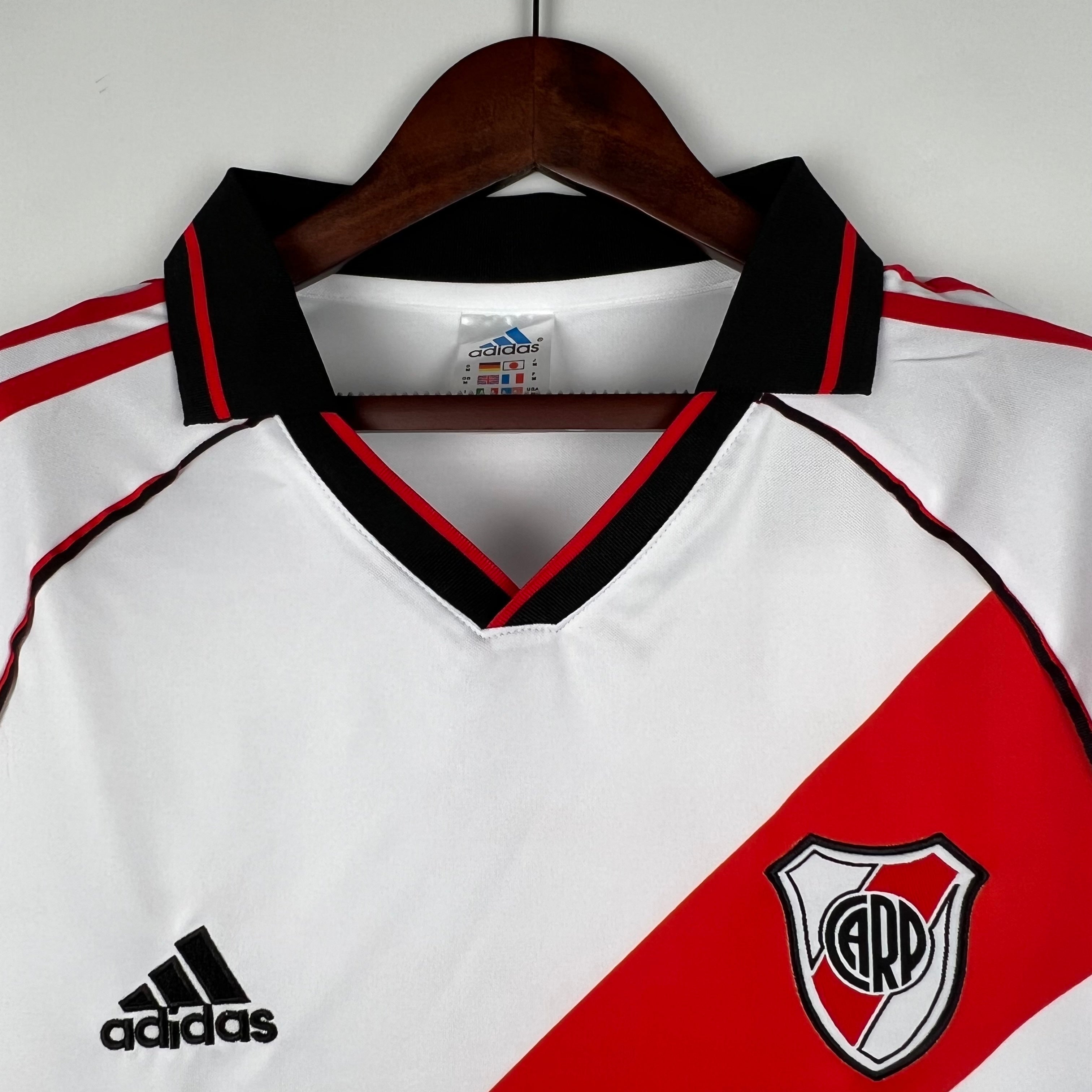 1990s River Plate Retro Football Shirt | White Red Home