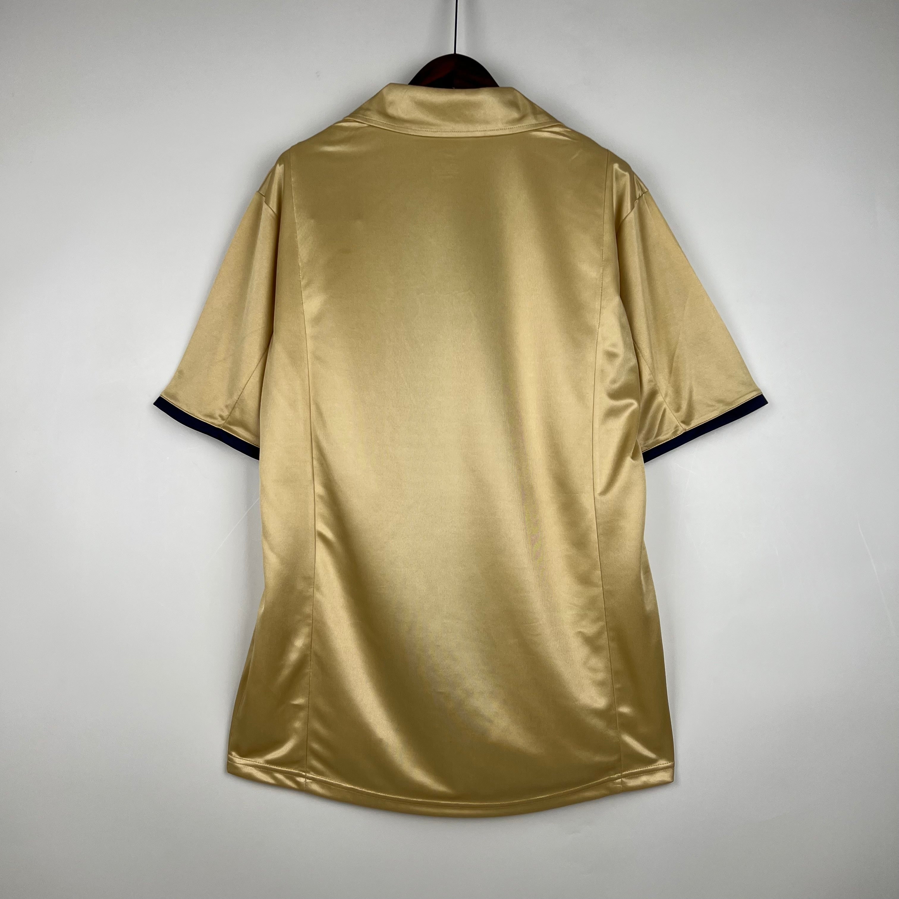 1990s Barcelona Retro Football Shirt | Gold Navy Home