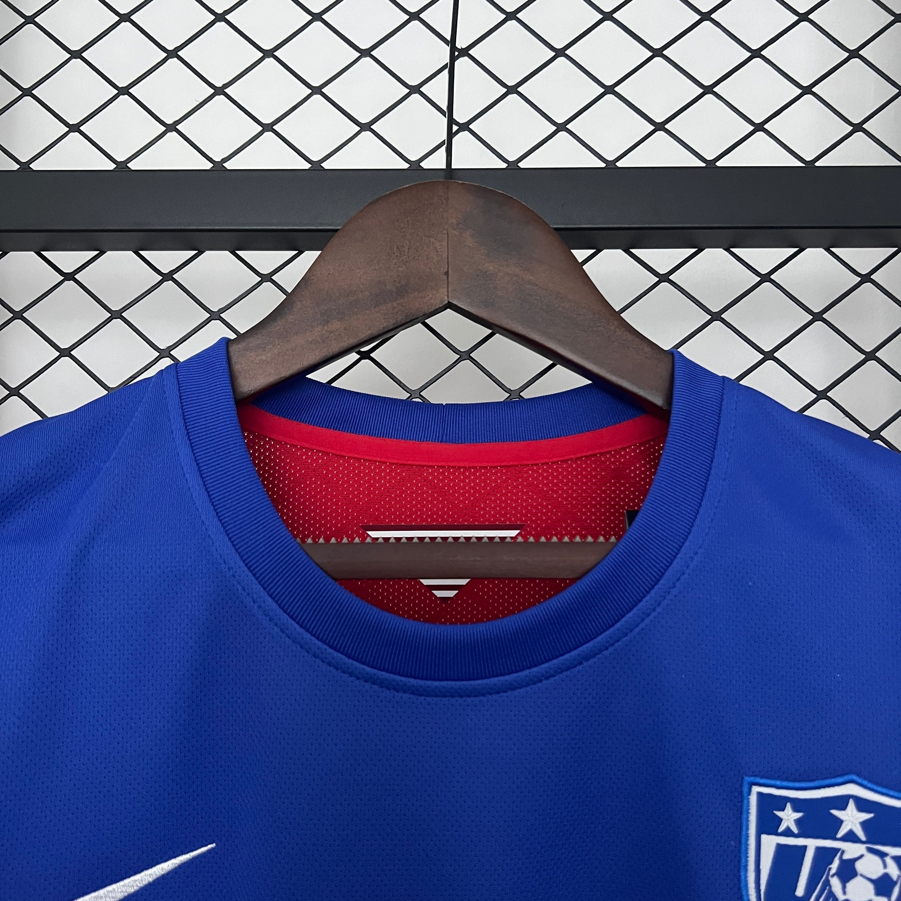 2010s USA Retro Football Shirt | Blue White Red Home