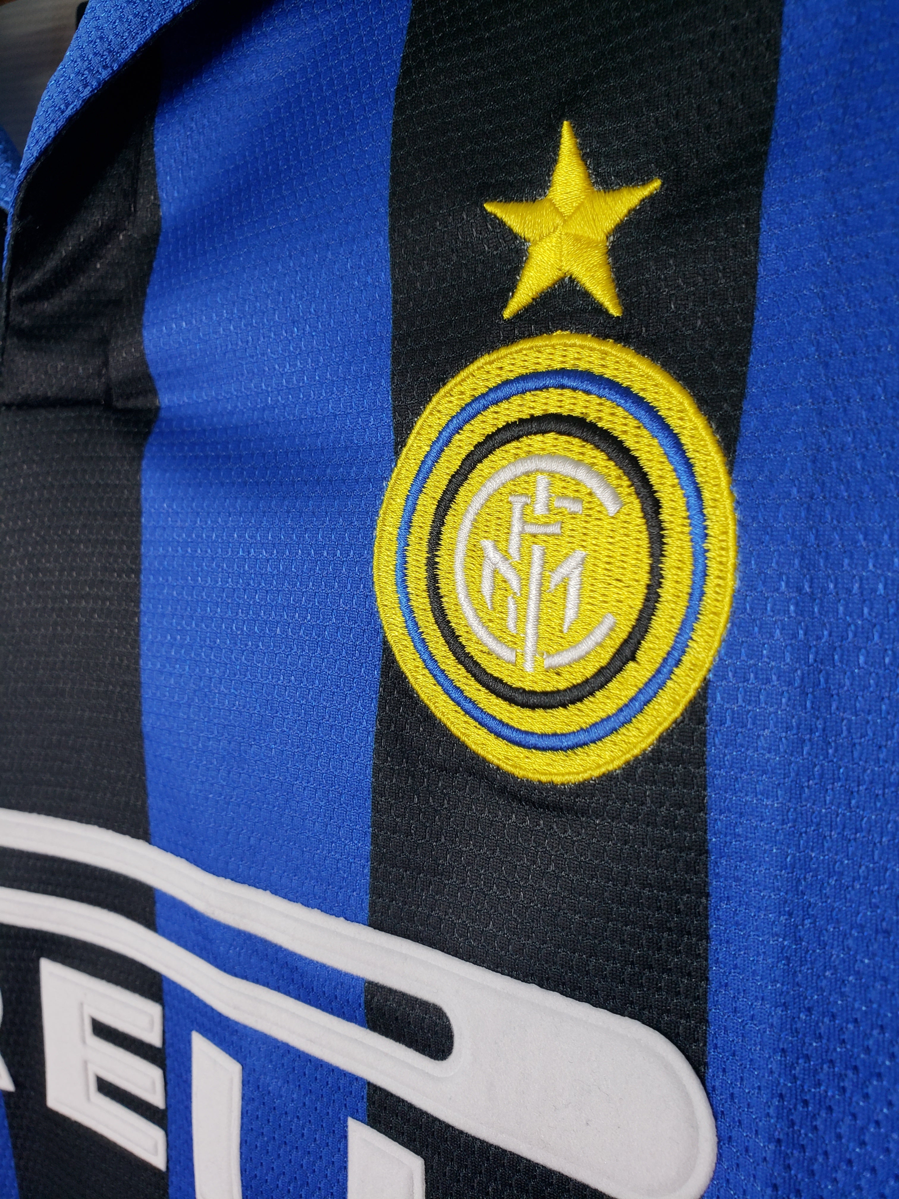 1990s Inter Milan Retro Football Shirt | Blue Black Home
