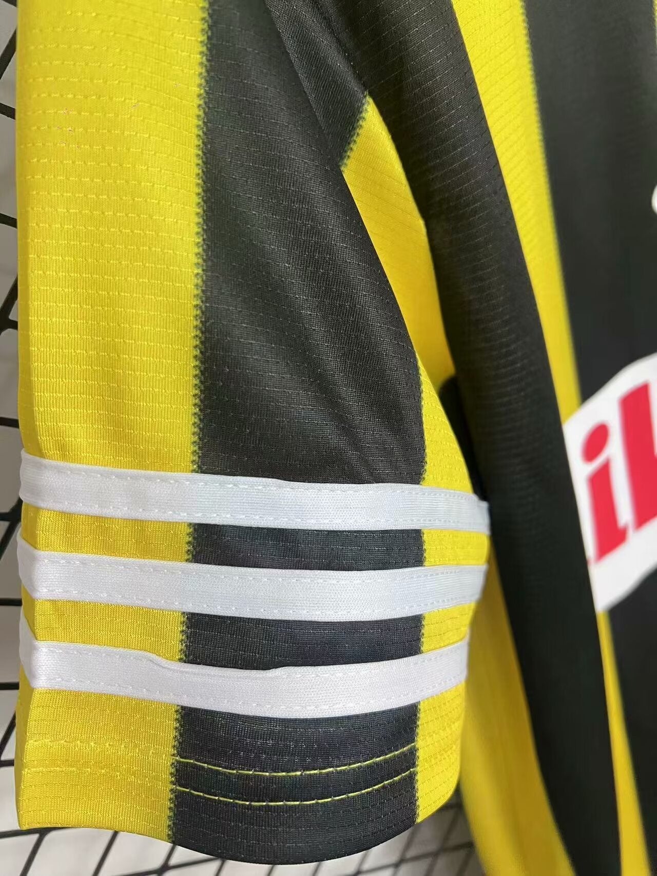 1990s Real Zaragoza Retro Football Shirt | Yellow Black Home