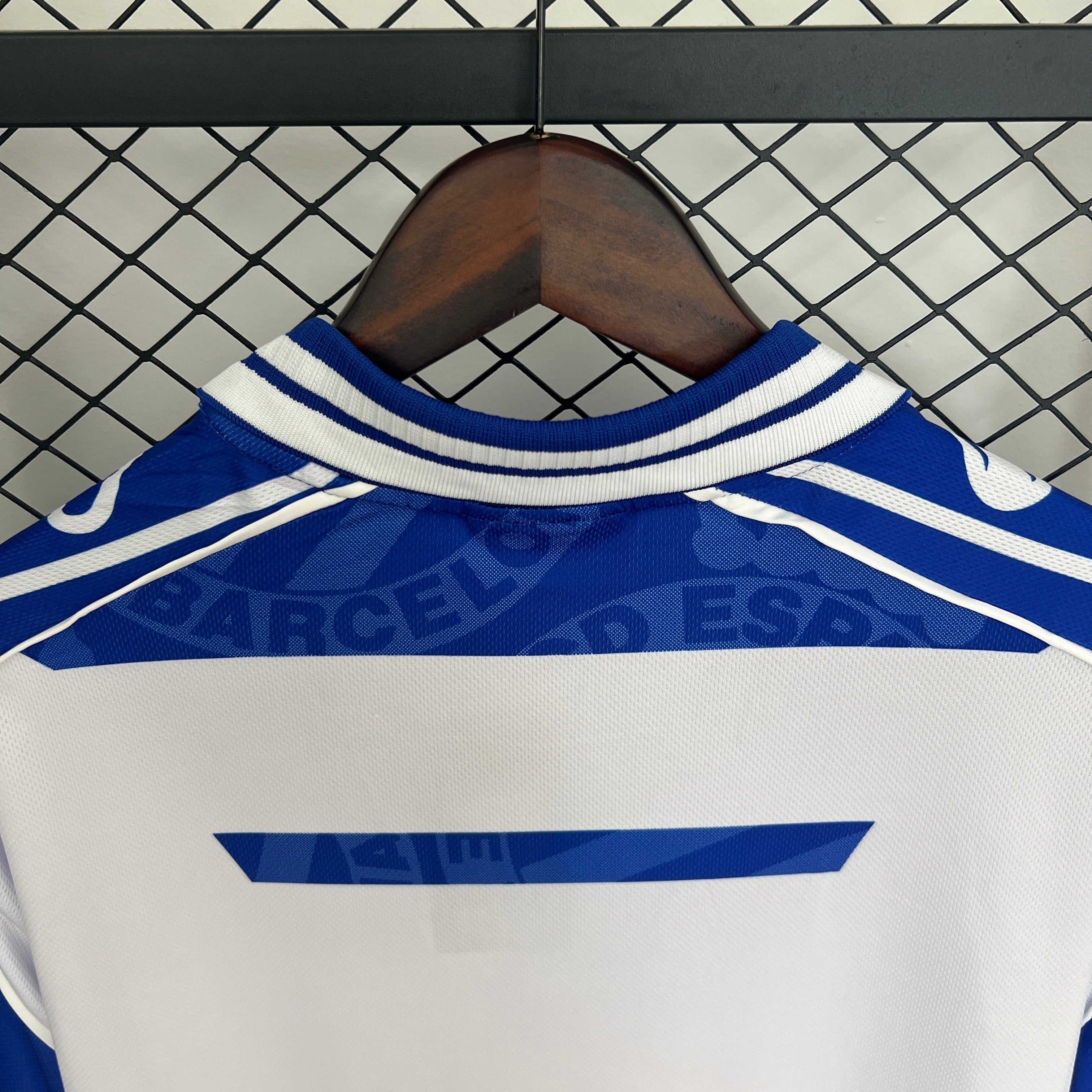1990s Espanyol Retro Football Shirt | White Blue Home