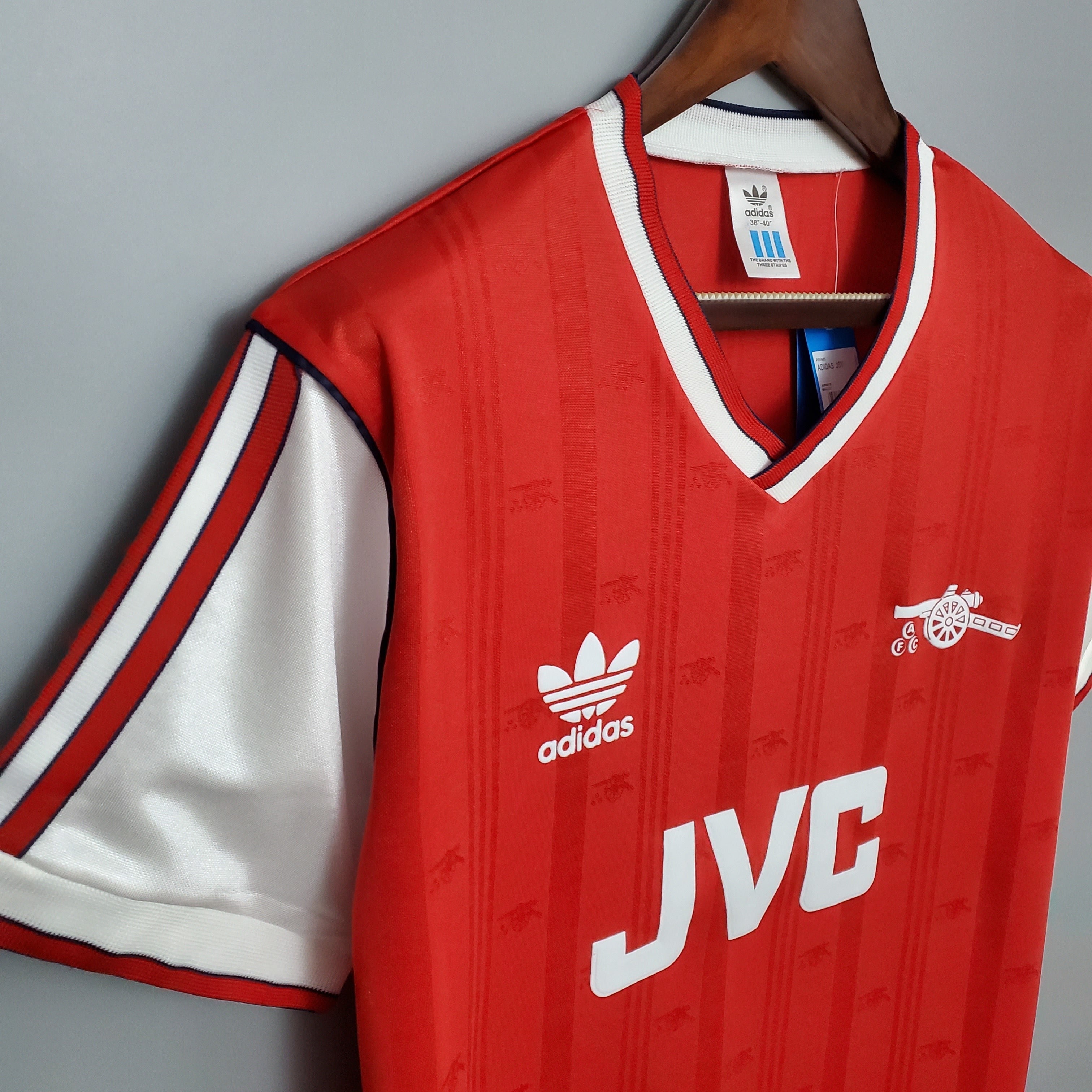 1980s Arsenal Retro Football Shirt | Red White Home