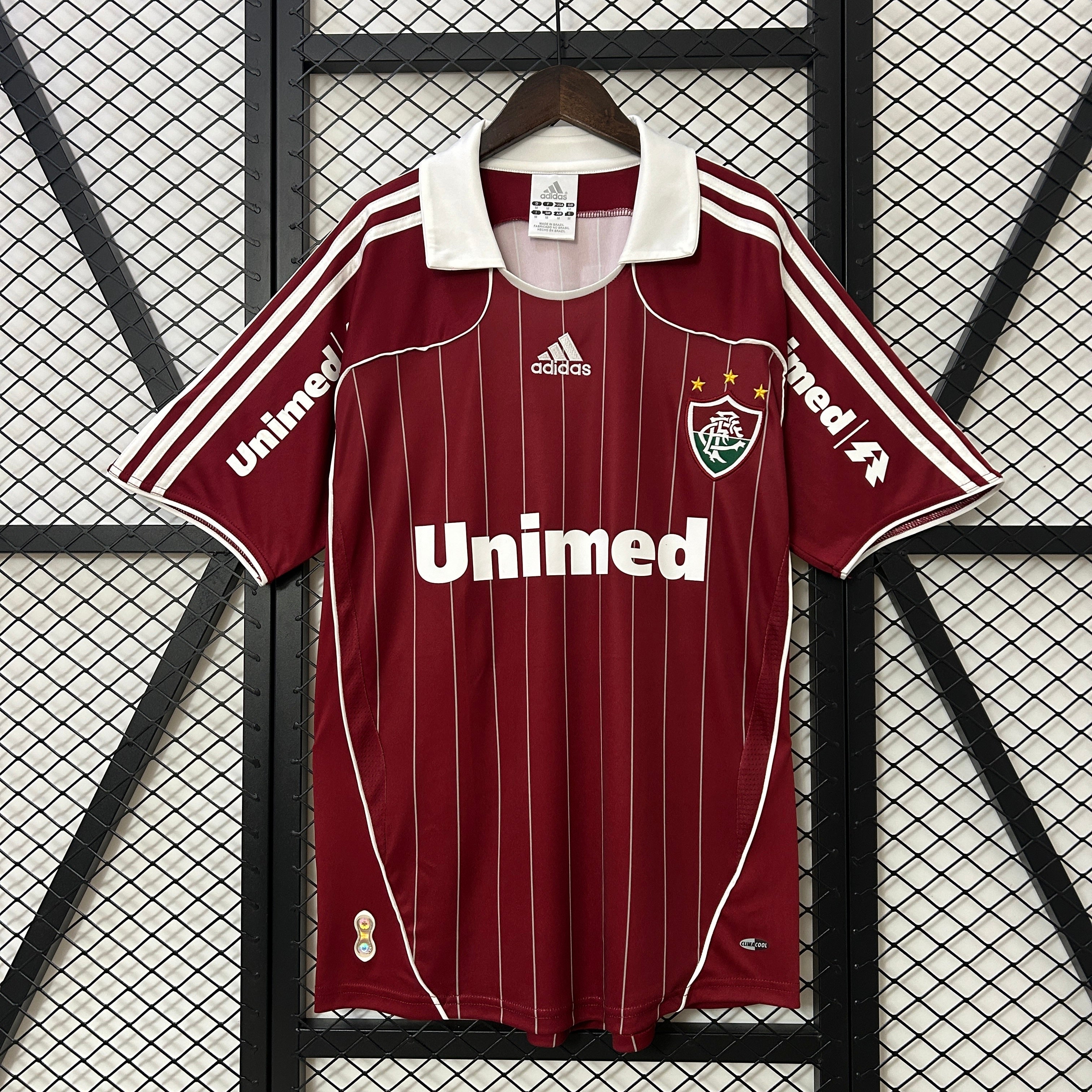 2000s Fluminense Retro Football Shirt | Maroon White Home
