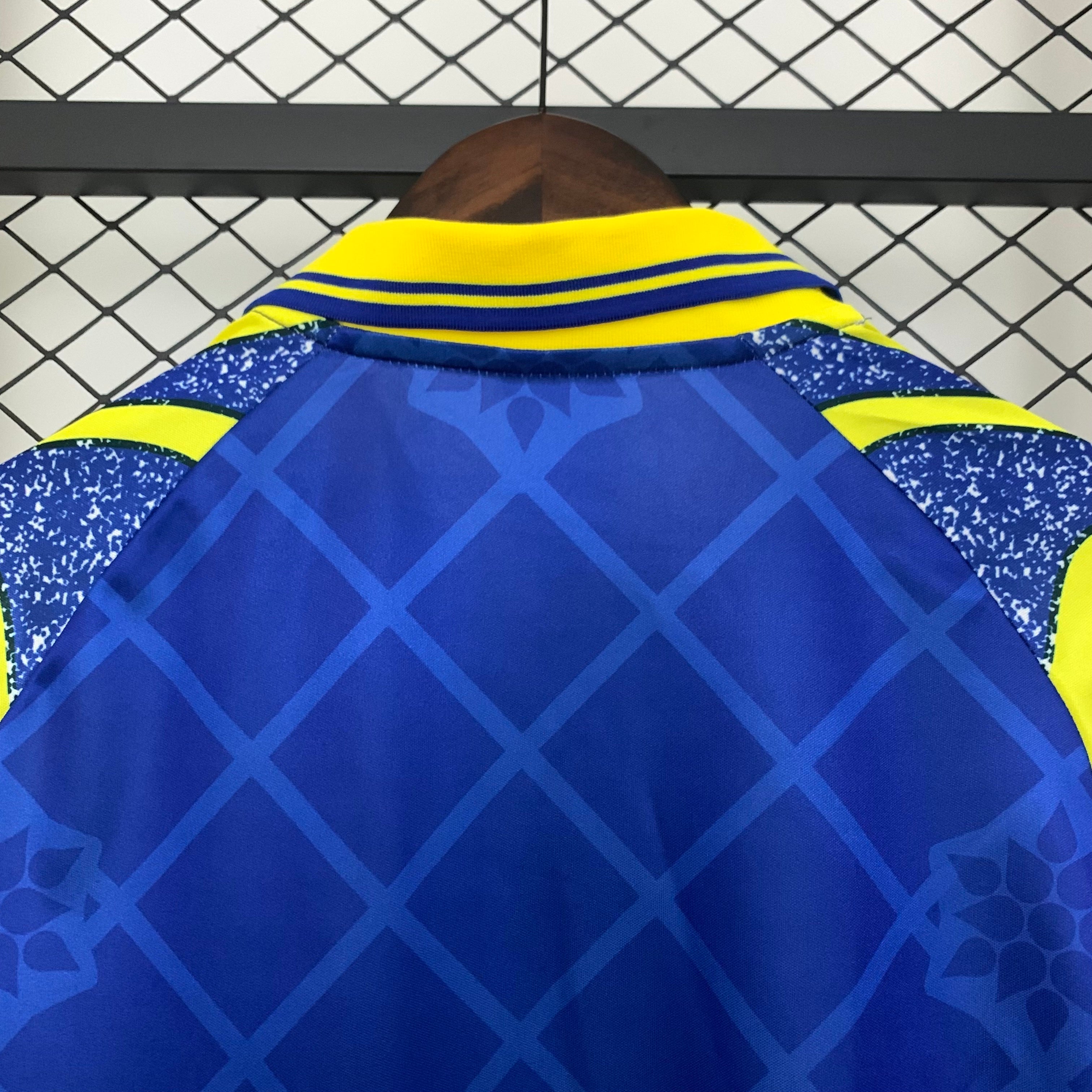 1990s Parma Retro Football Shirt | Blue Yellow Home
