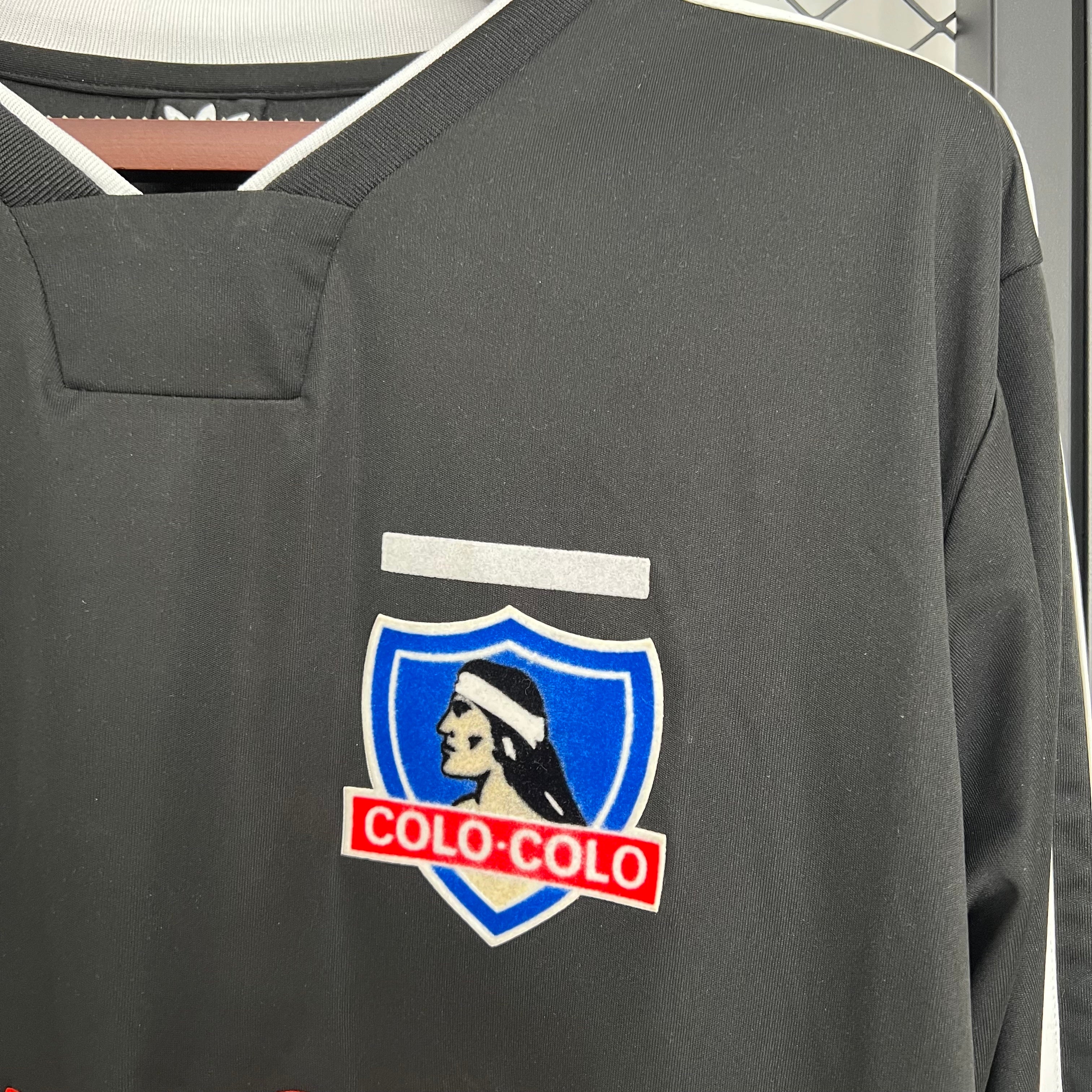 1990s Colo-Colo Retro Football Shirt | Black White Home