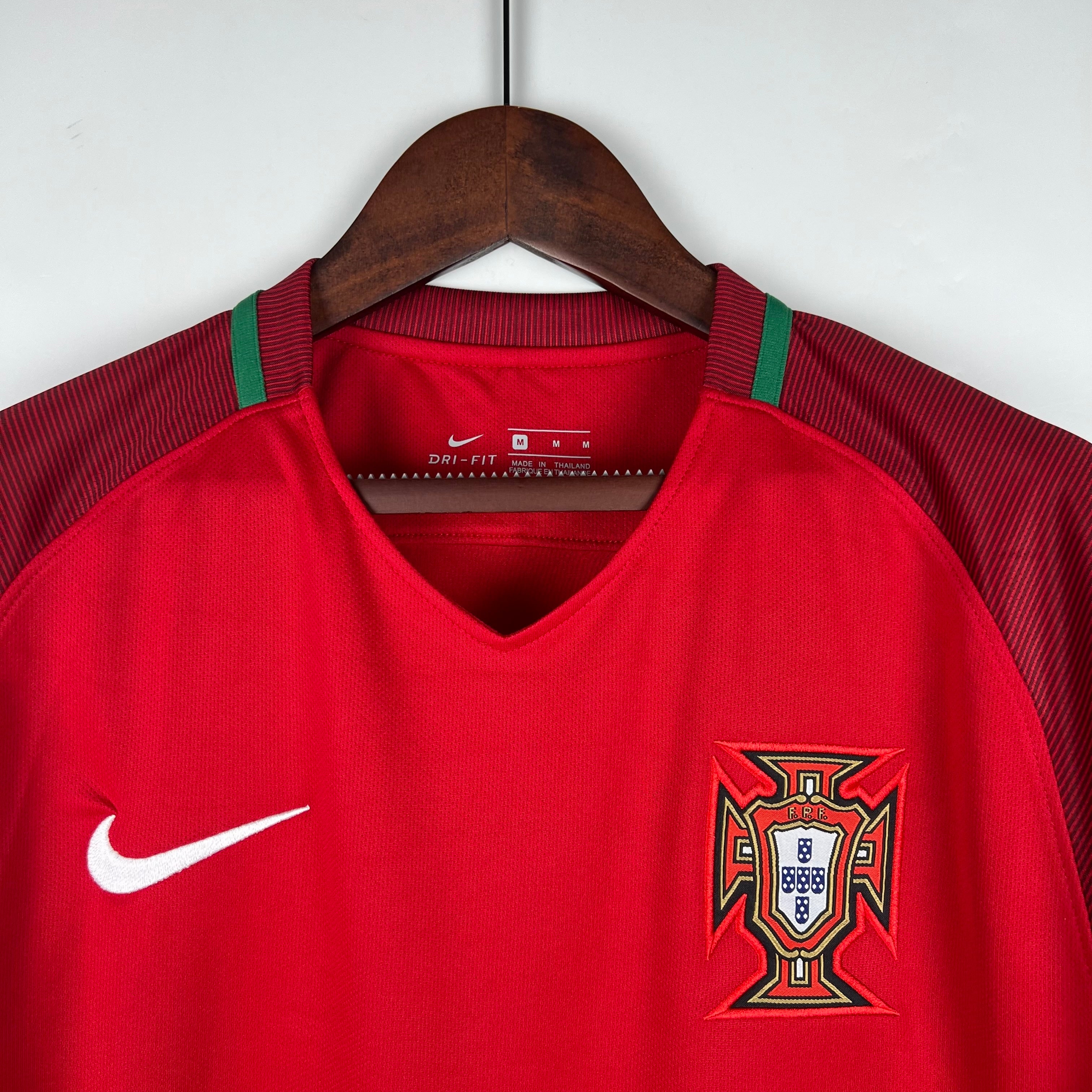 2010s Portugal Retro Football Shirt | Red Burgundy Home