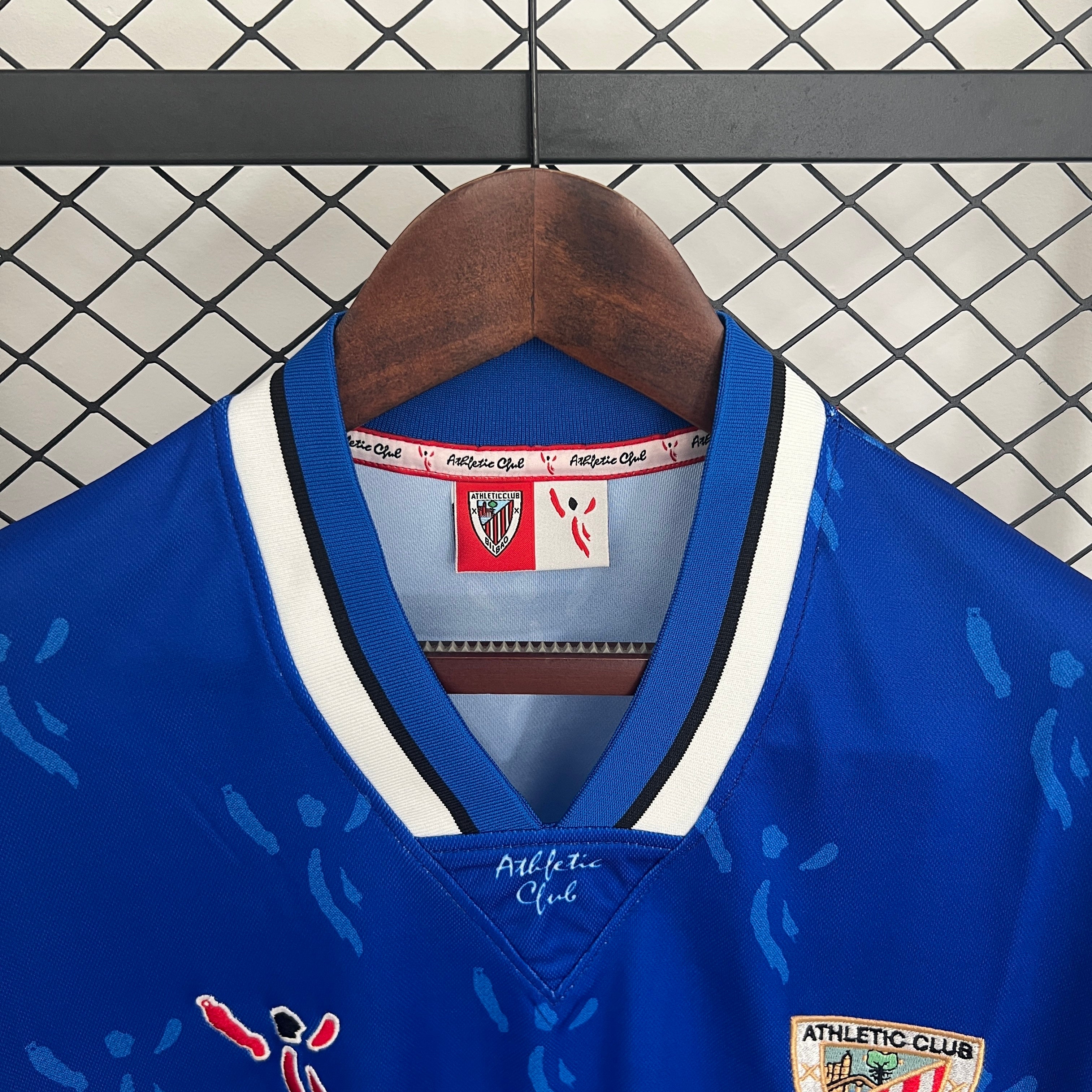 1990s Athletic Club Retro Football Shirt | Blue White Home