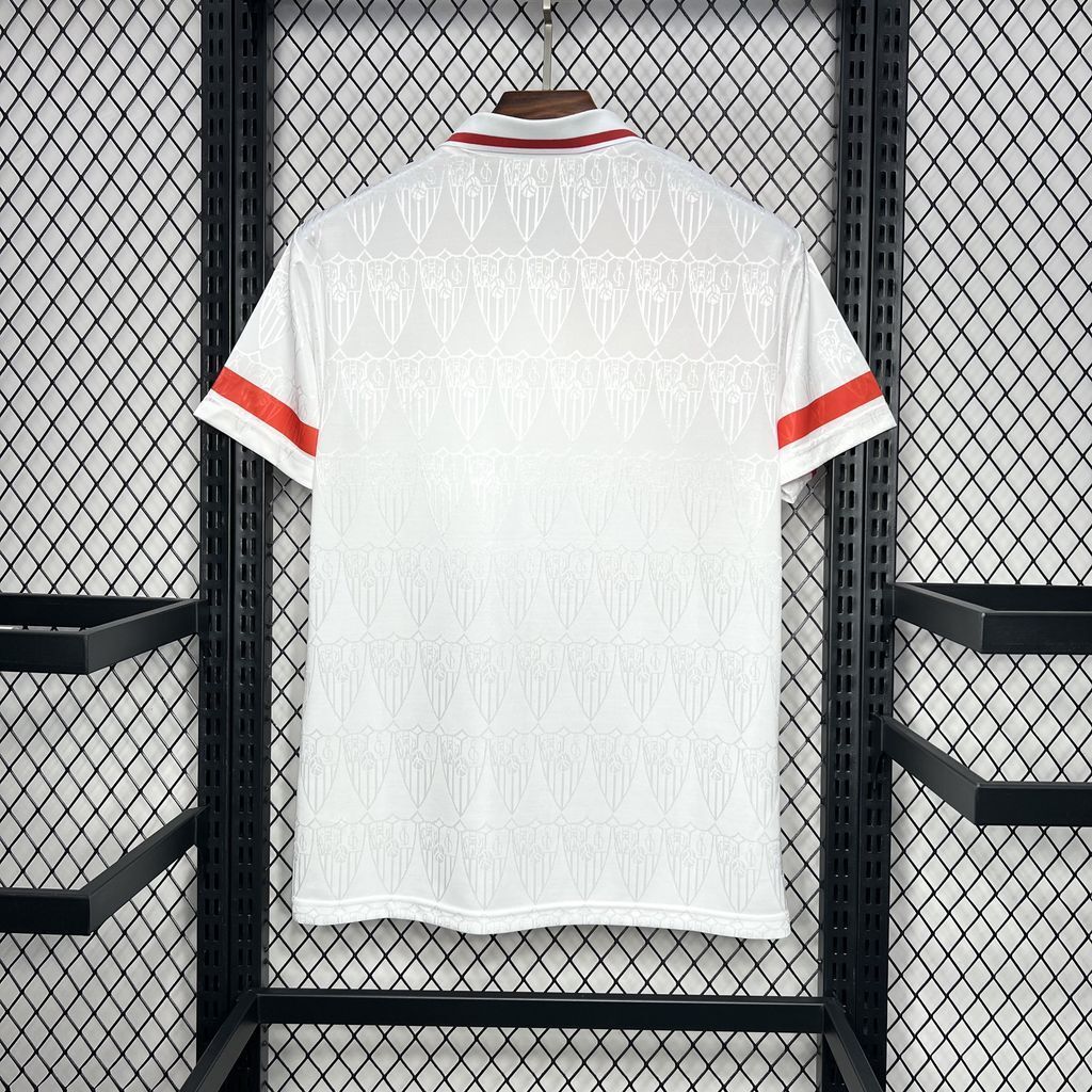 1990s Sevilla Retro Football Shirt | Red White Home