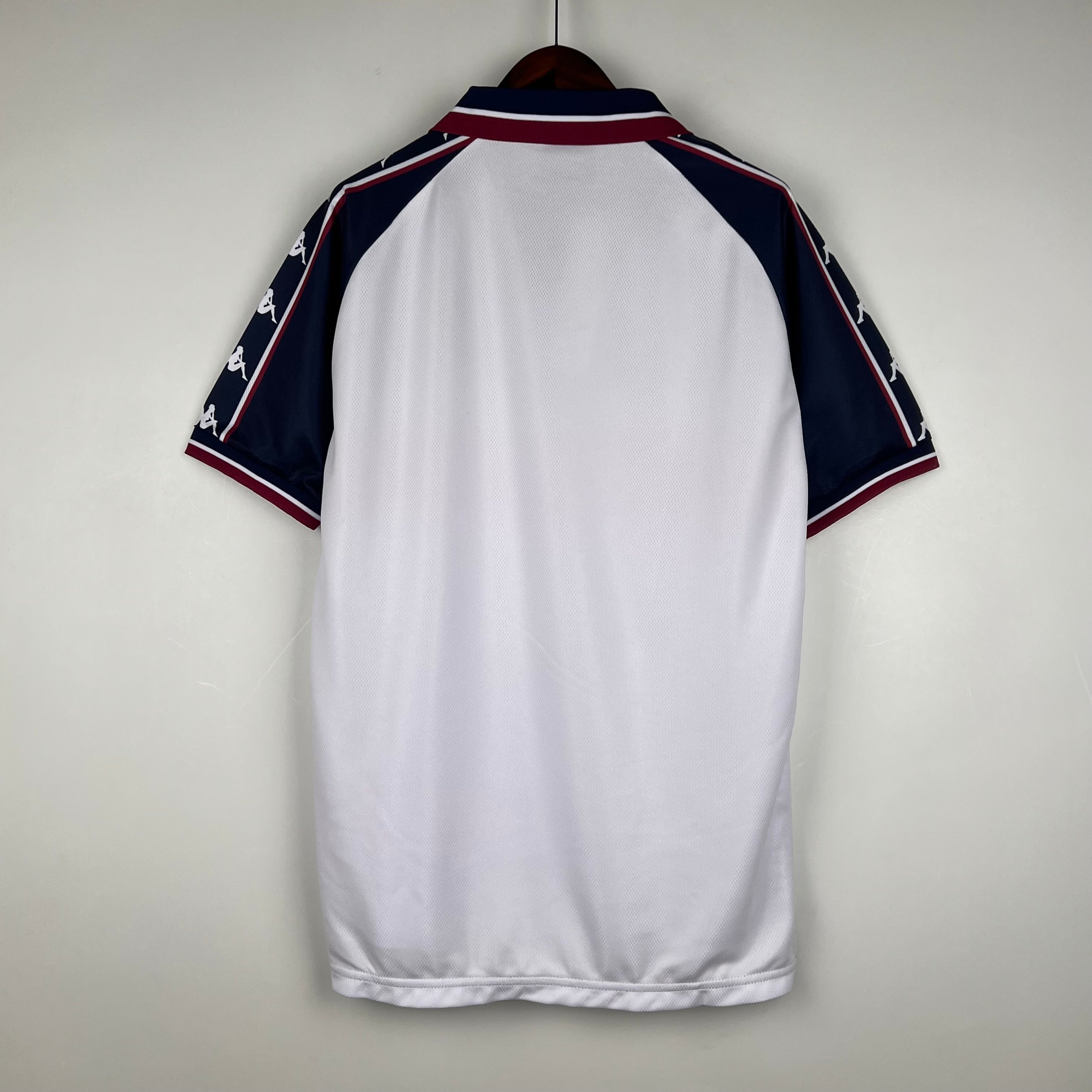 1990s Manchester City Retro Football Shirt | Navy Burgundy Home