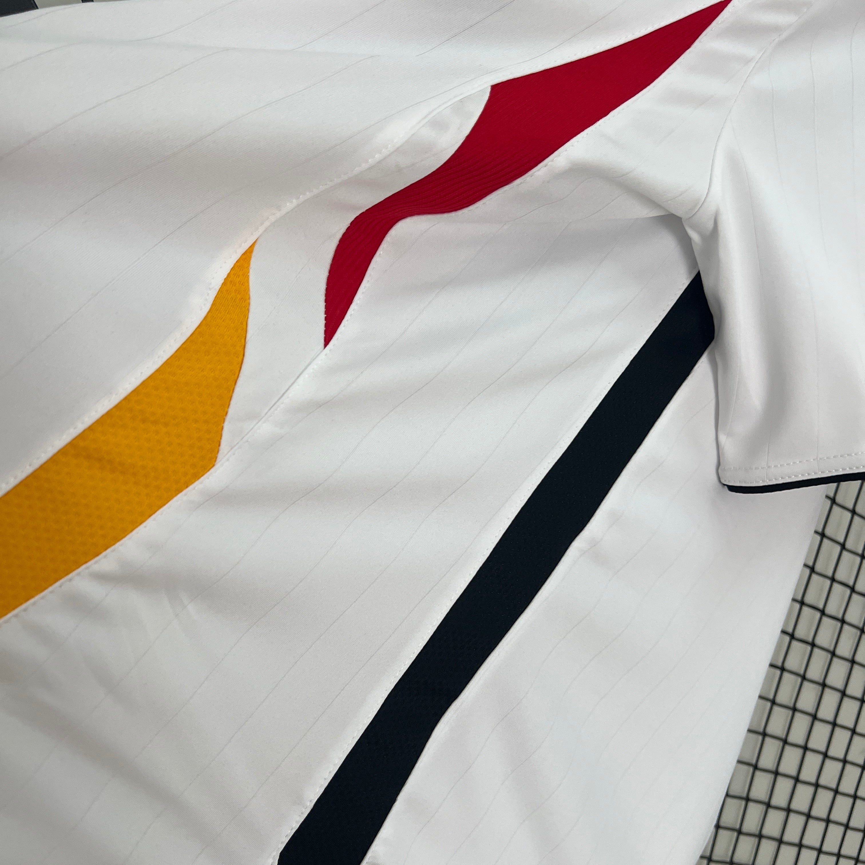 2000s Germany Retro Football Shirt | White Black Home