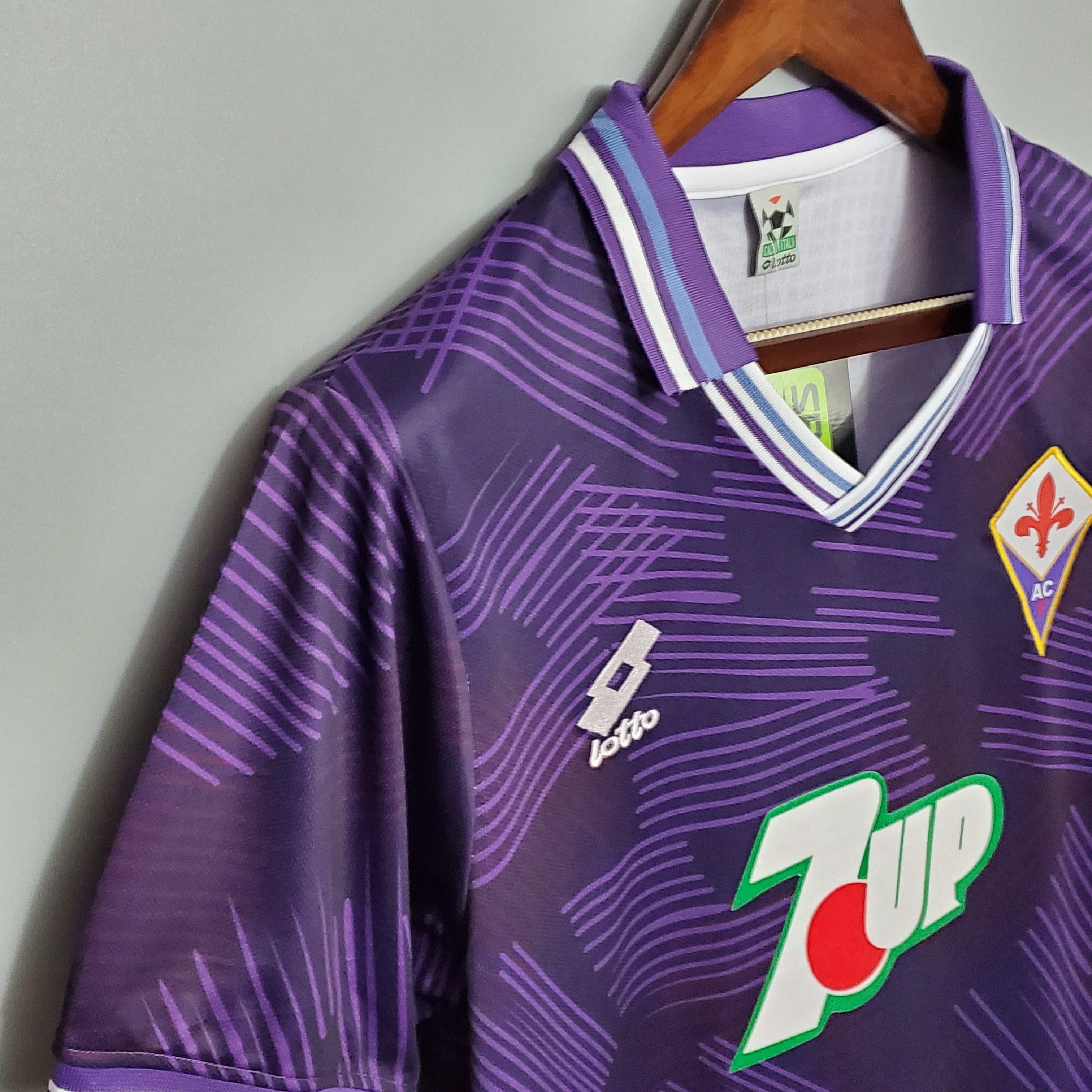1990s Fiorentina Retro Football Shirt | Purple White Home