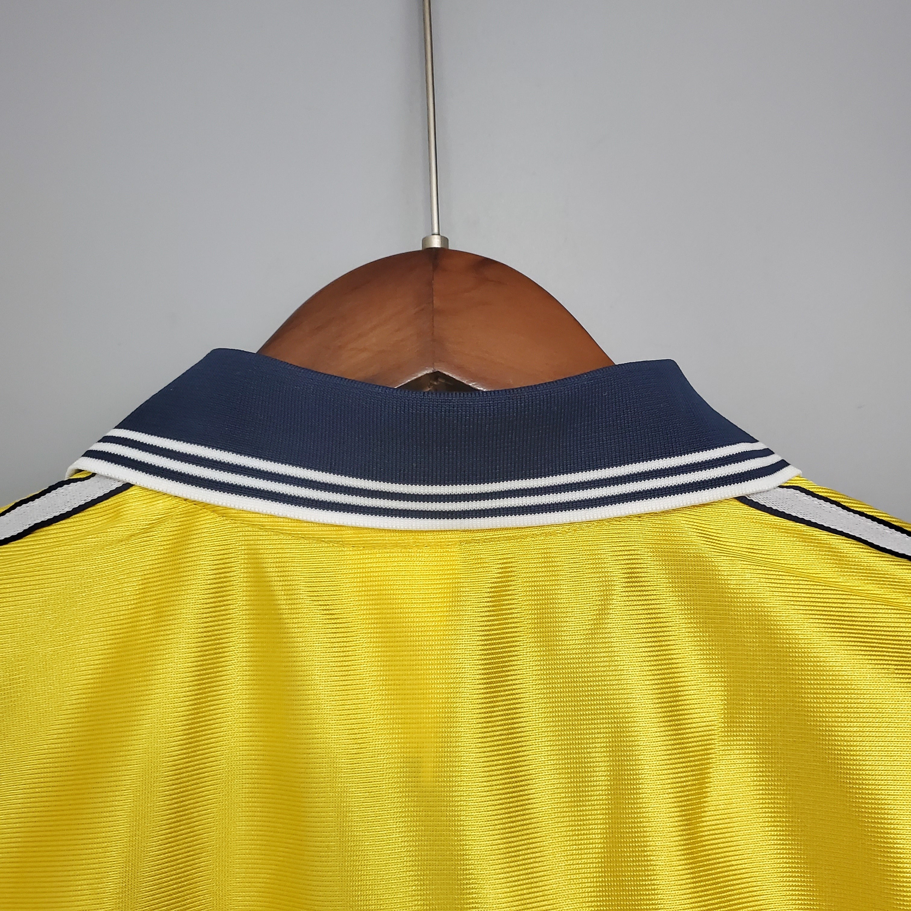 1990s Marseille Retro Football Shirt | Yellow Navy Home